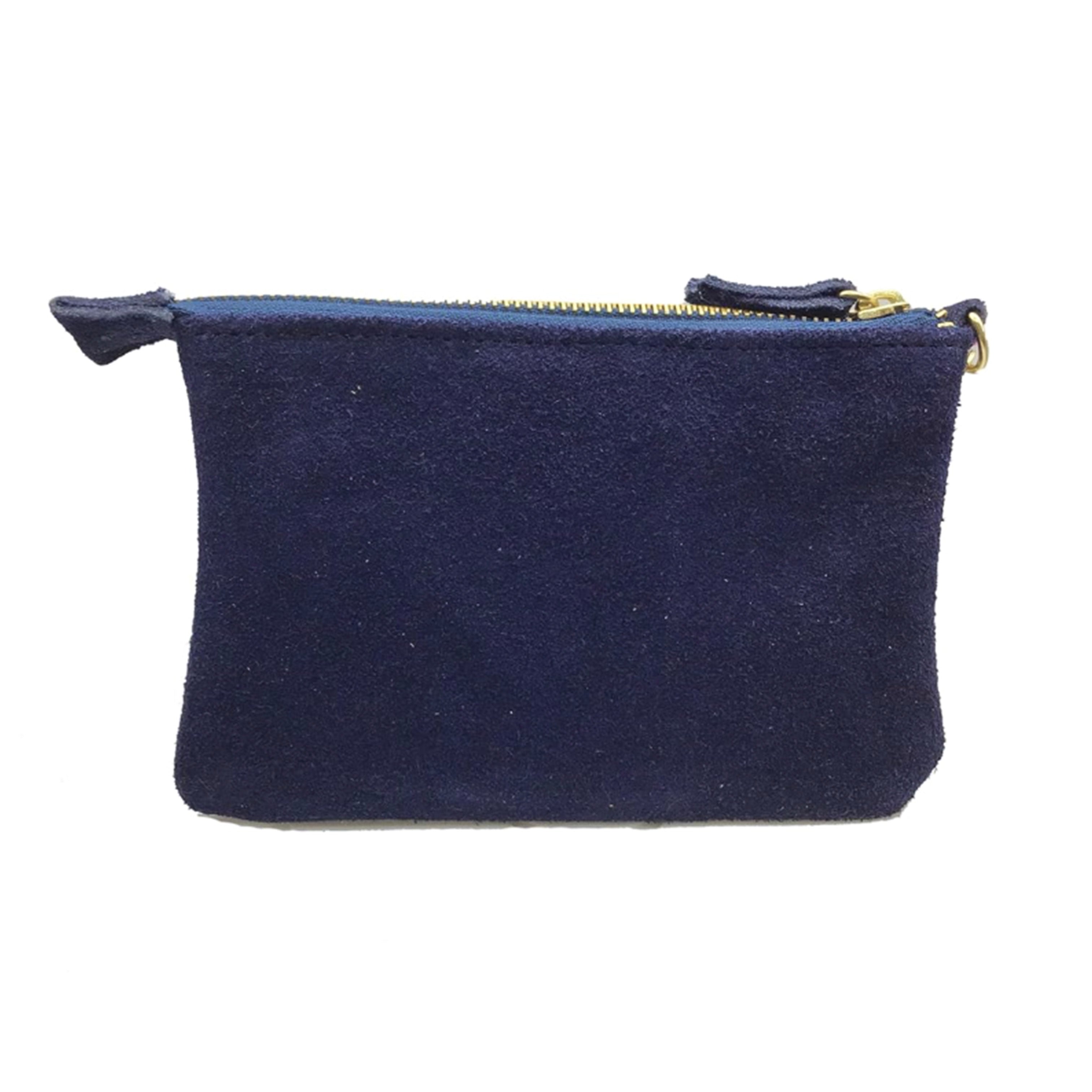 Muñequera Bordado a Mano "Rosario" – Azul – Raízal