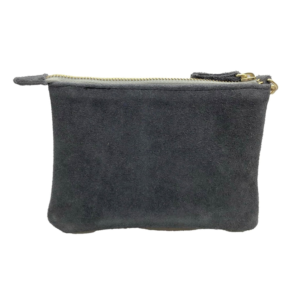 Muñequera Bordado a Mano "Rosario" – Gris – Raízal