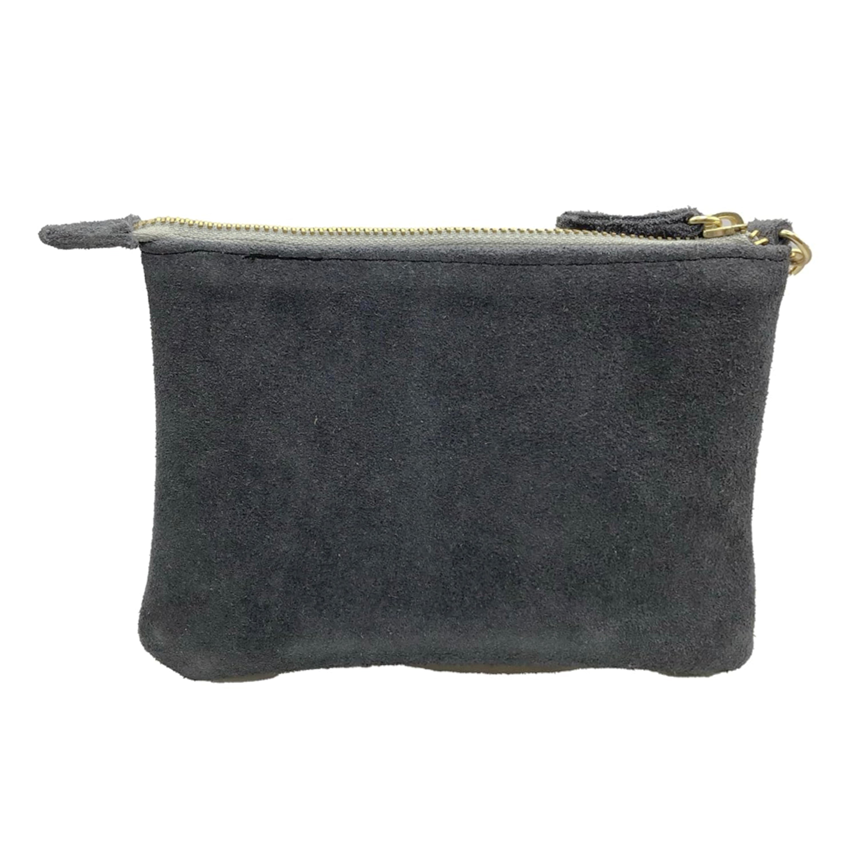 Muñequera Bordado a Mano "Rosario" – Gris – Raízal