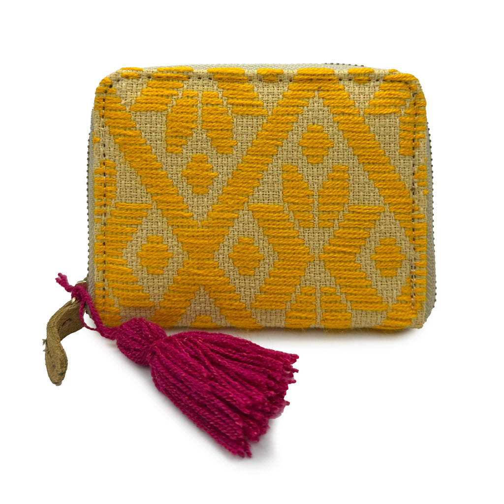 Cartera Bordado a mano "Matilde" – Amarillo – Raízal