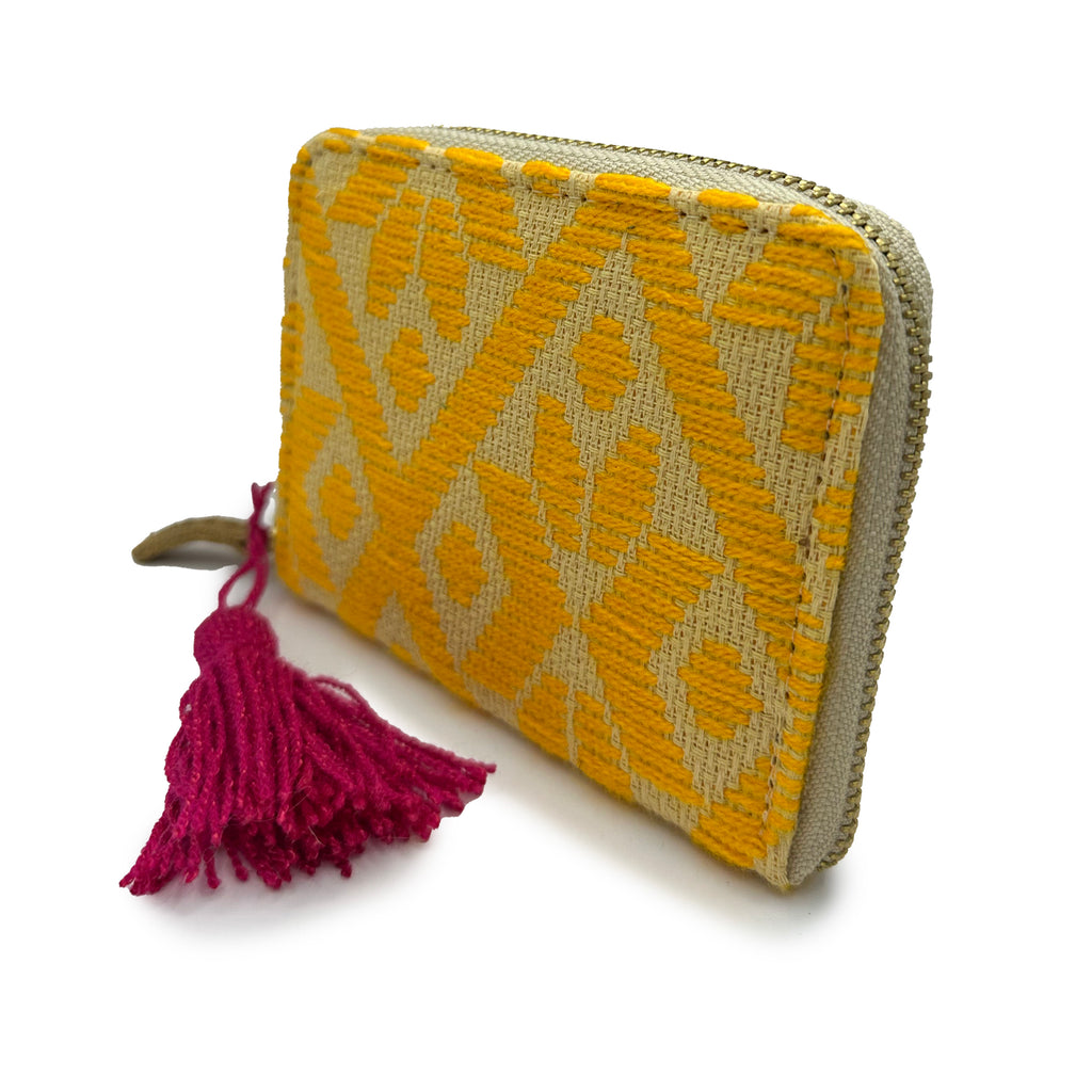 Cartera Bordado a mano "Matilde" – Amarillo – Raízal
