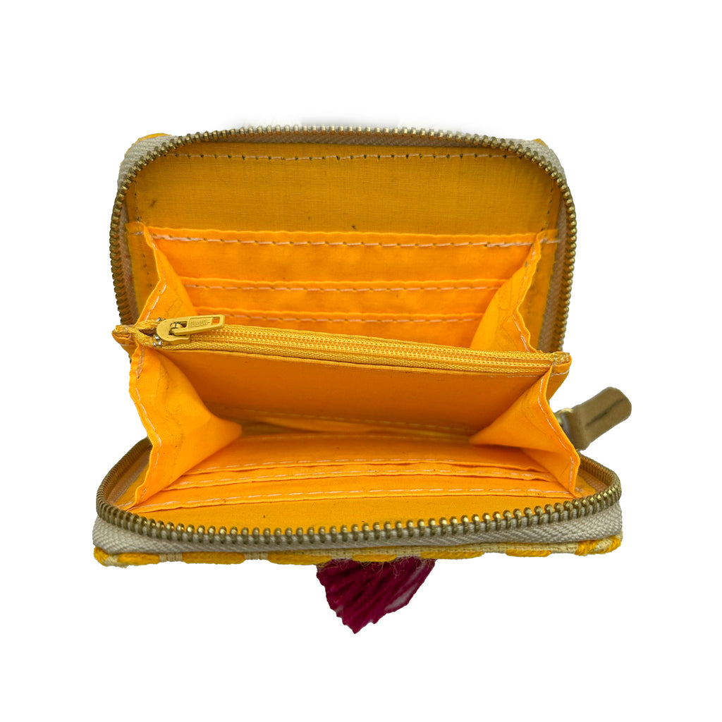 Cartera Bordado a mano "Matilde" – Amarillo – Raízal