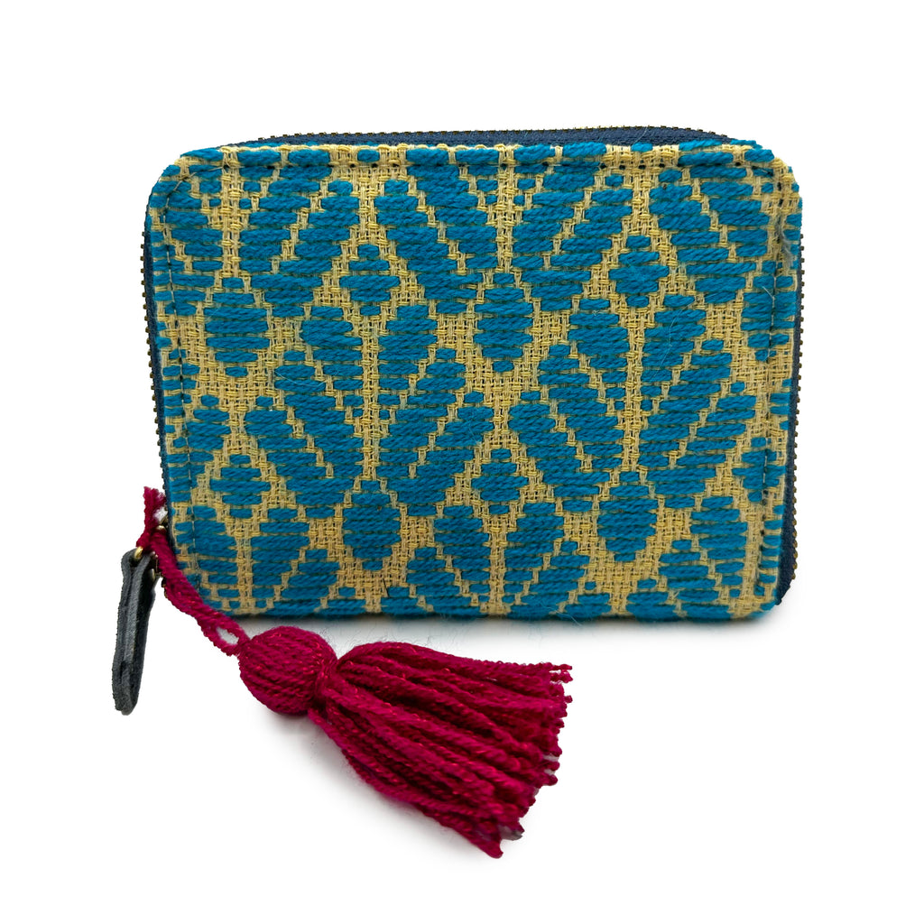 Cartera Bordado a mano "Matilde" – Azul – Raízal