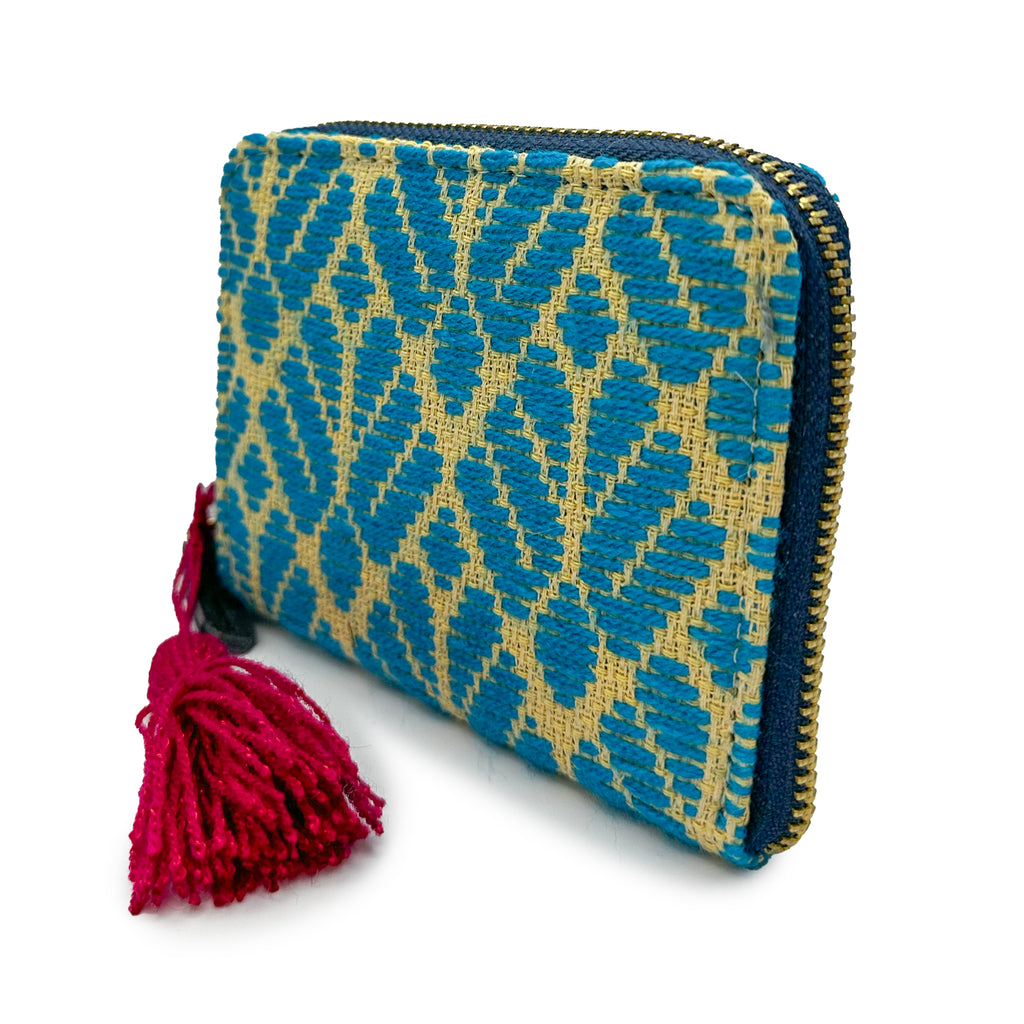 Cartera Bordado a mano "Matilde" – Azul – Raízal