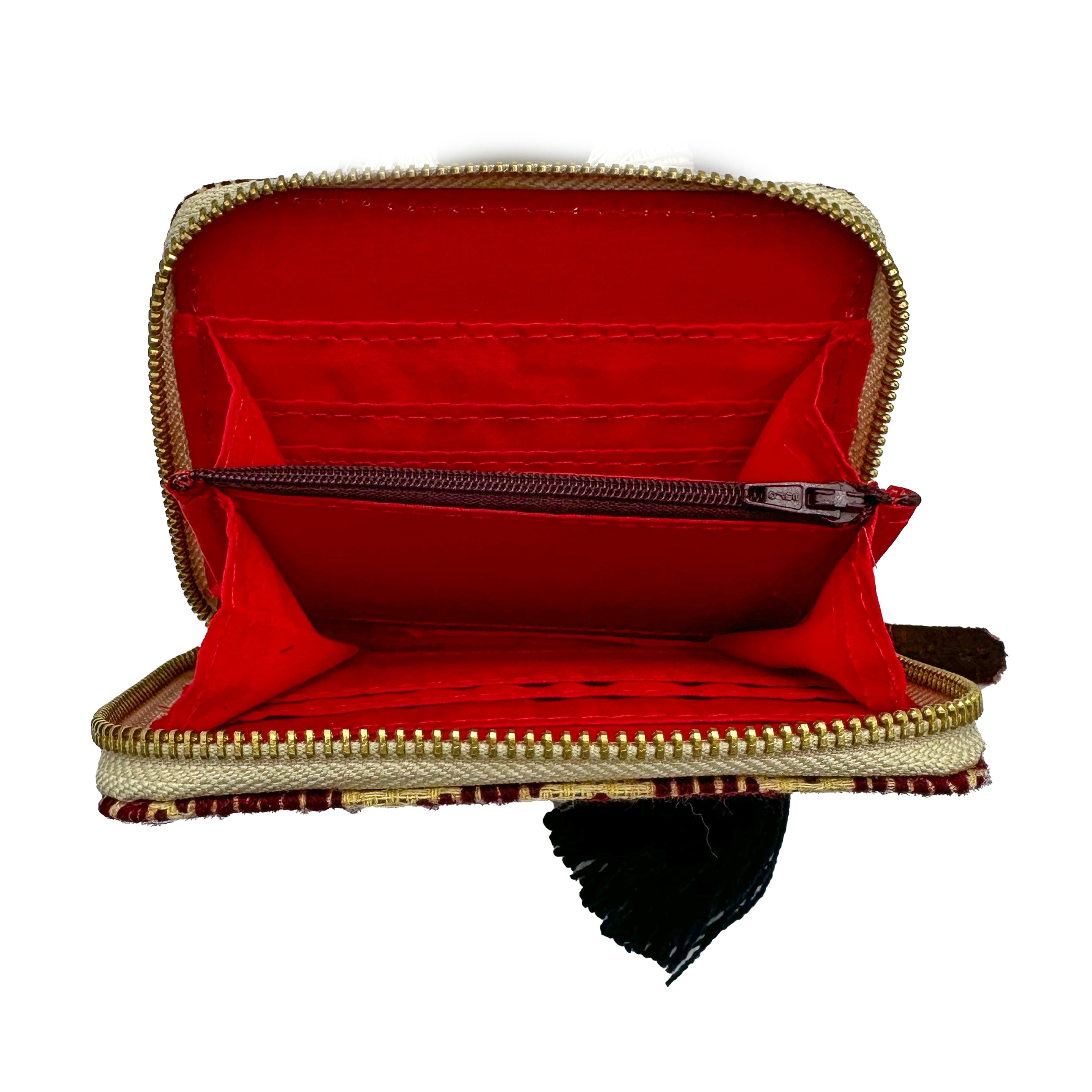 Cartera Bordado a mano "Matilde" – Rojo – Raízal