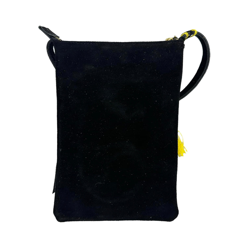 Crossbody Bordado a Mano "Angélica" – Negro – Raízal