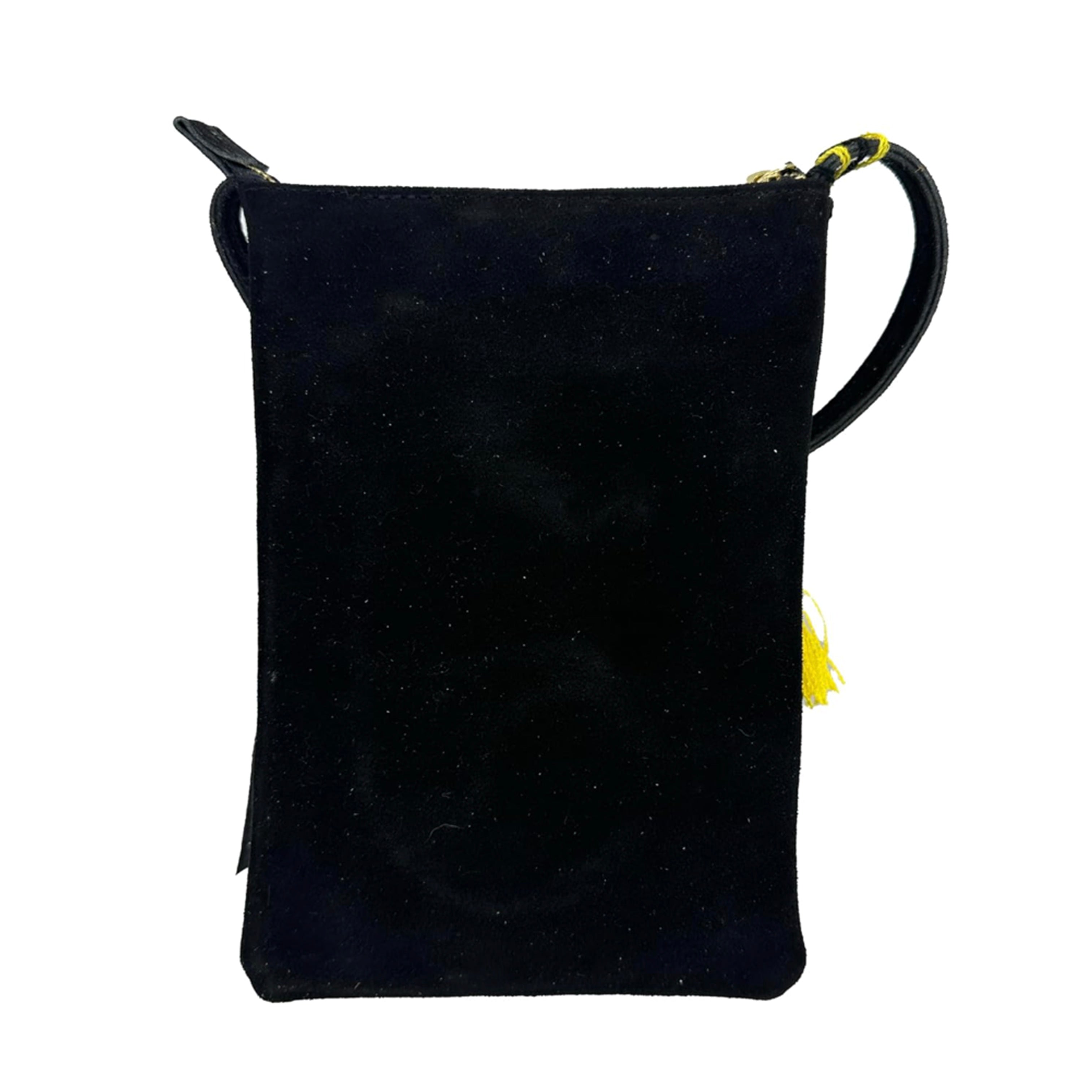 Crossbody Bordado a Mano "Angélica" – Negro – Raízal