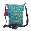 Crossbody Bordado a Mano "Angélica" – Azul – Raízal