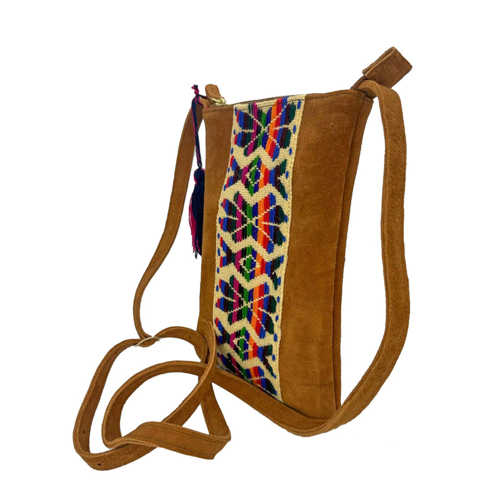 Crossbody Bordado a Mano "Angélica" – Multicolor – Raízal