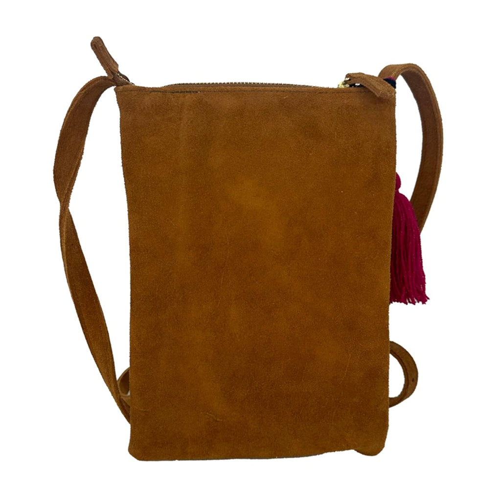 Crossbody Bordado a Mano "Angélica" – Amarillo – Raízal