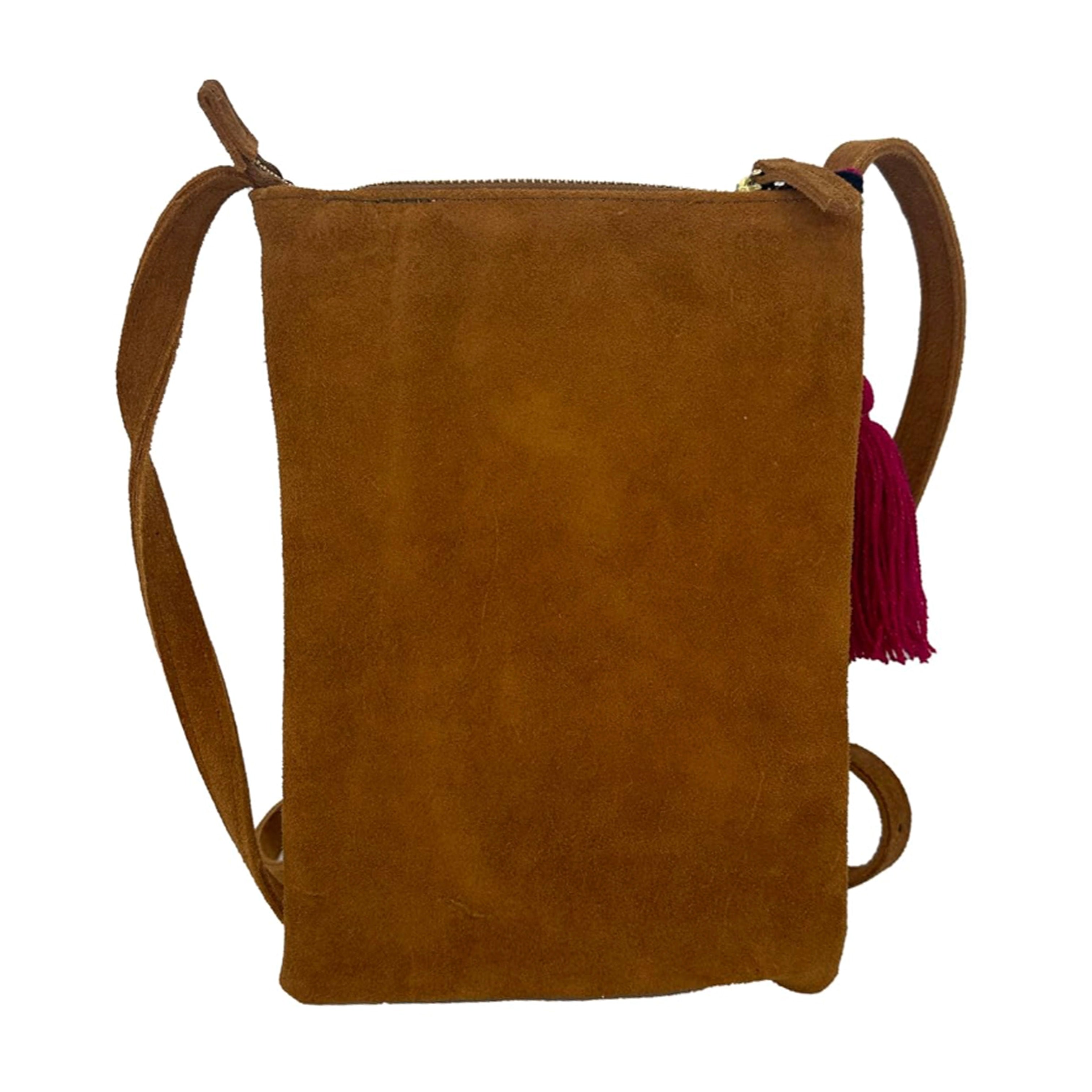 Crossbody Bordado a Mano "Angélica" – Amarillo – Raízal