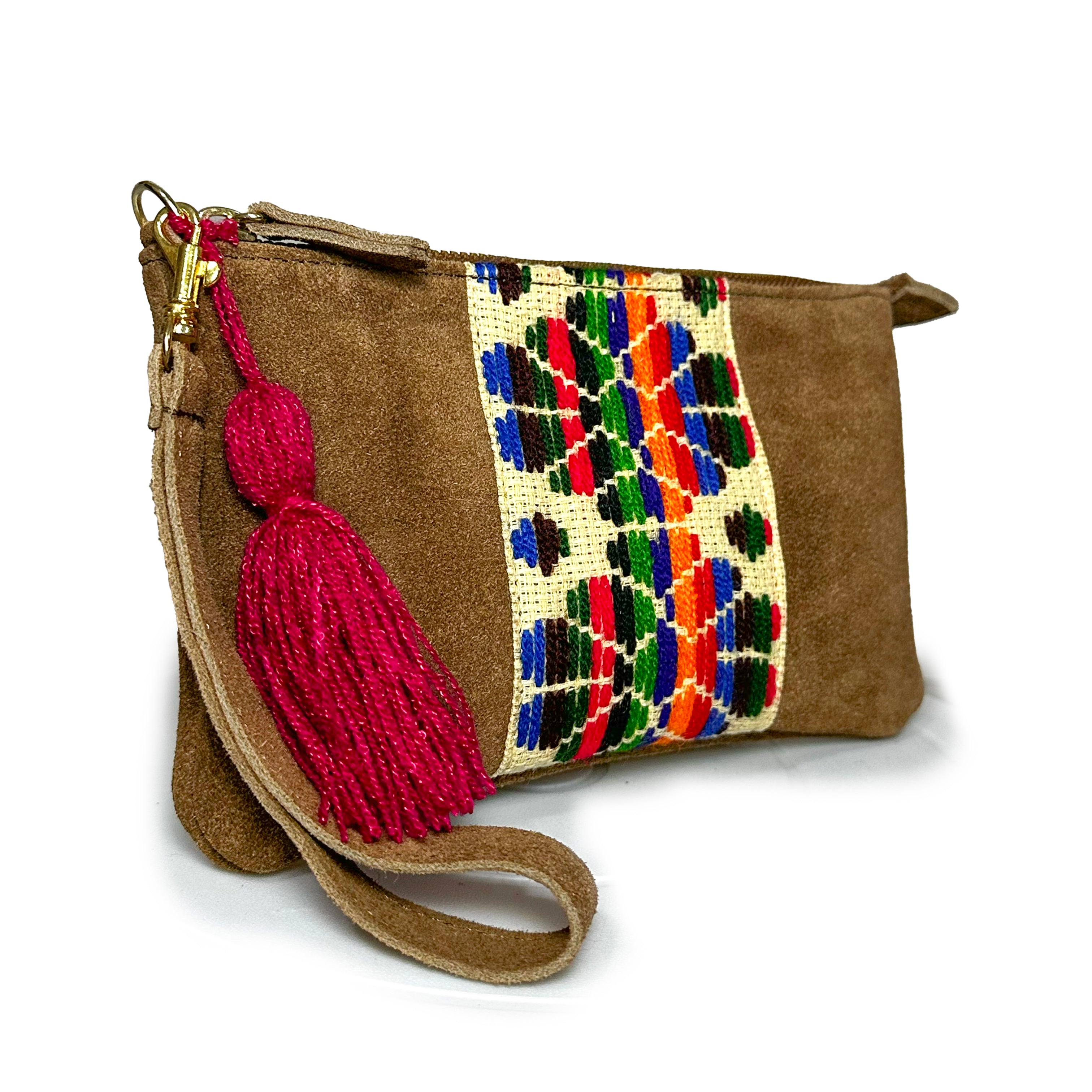 Muñequera Bordado a Mano "Erika" – Multicolor – Raízal
