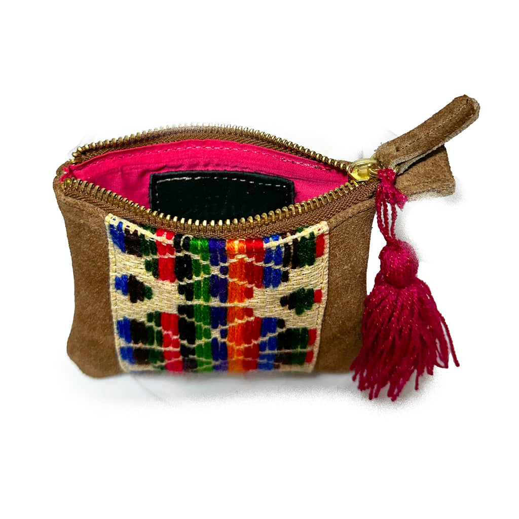 Monedero Bordado a Mano "Elisa" – Multicolor – Raízal