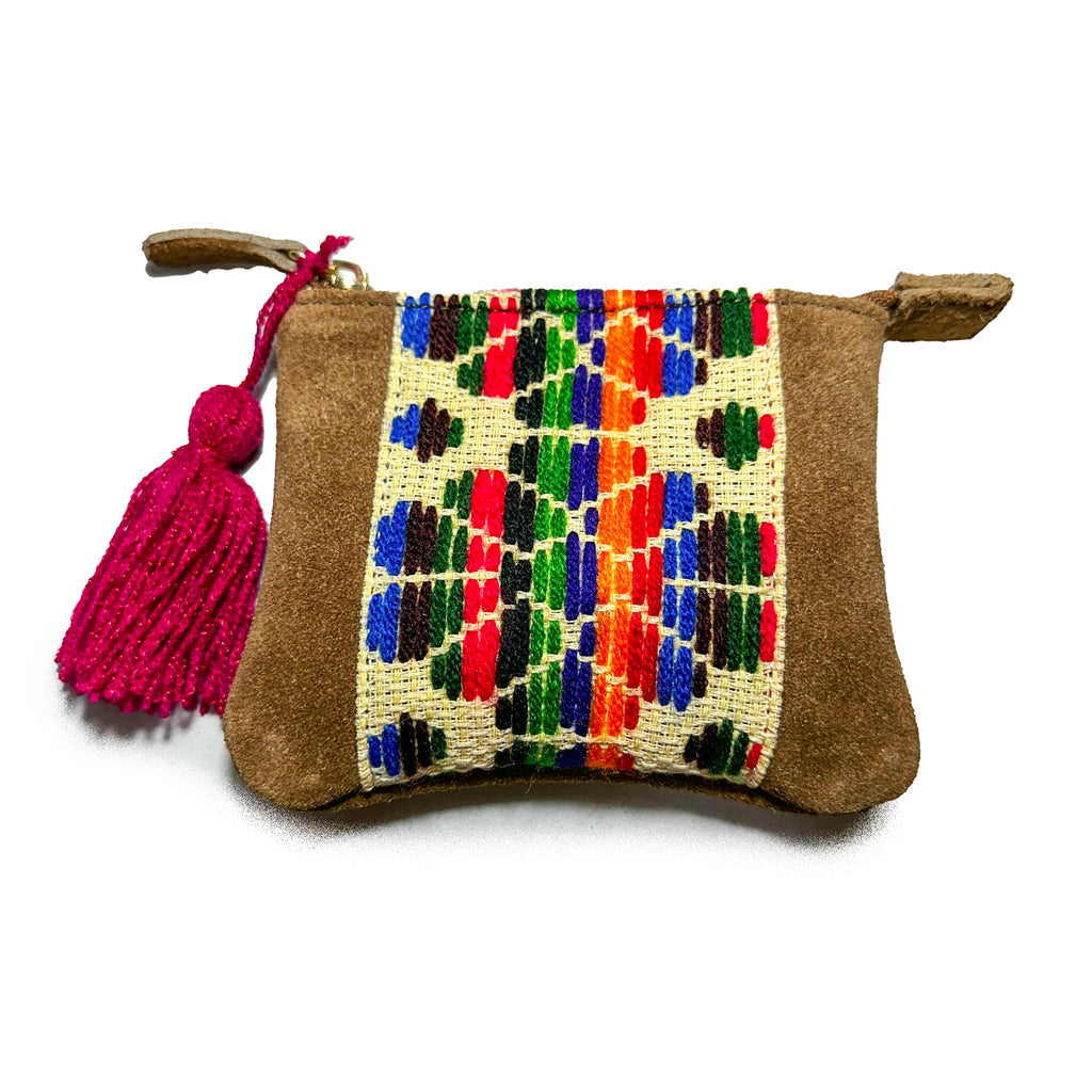 Monedero Bordado a Mano "Elisa" – Multicolor – Raízal