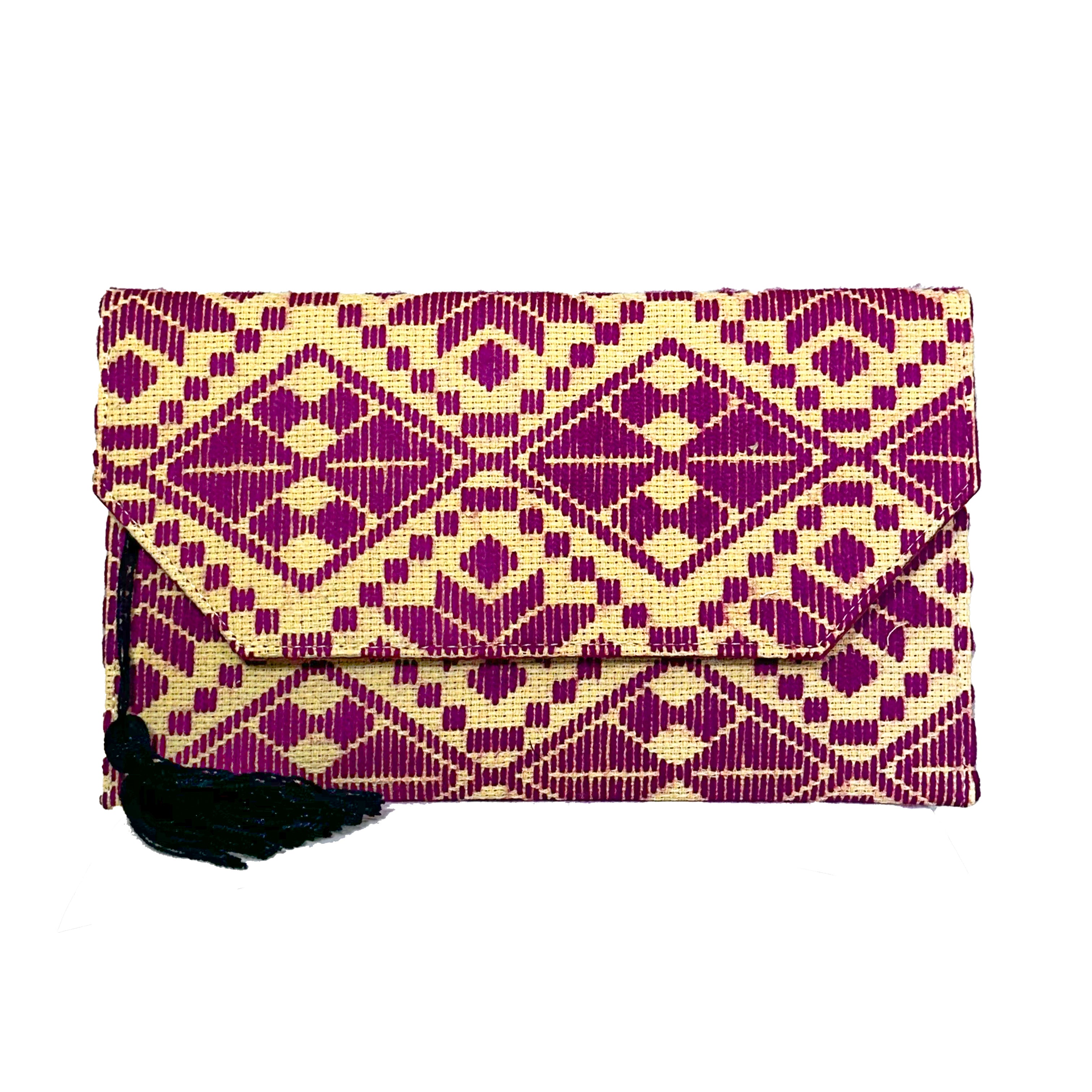 Bolsa Bordado a mano "Juana" – Morada – Raízal