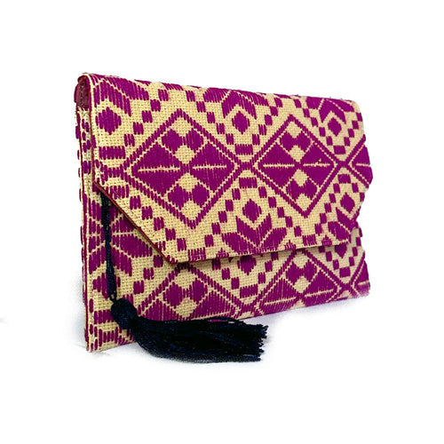 Bolsa Bordado a mano "Juana" – Morada – Raízal