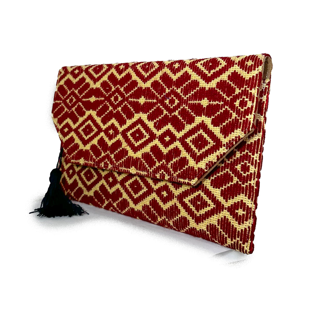 Bolsa Bordado a mano "Juana" – Rojo – Raízal