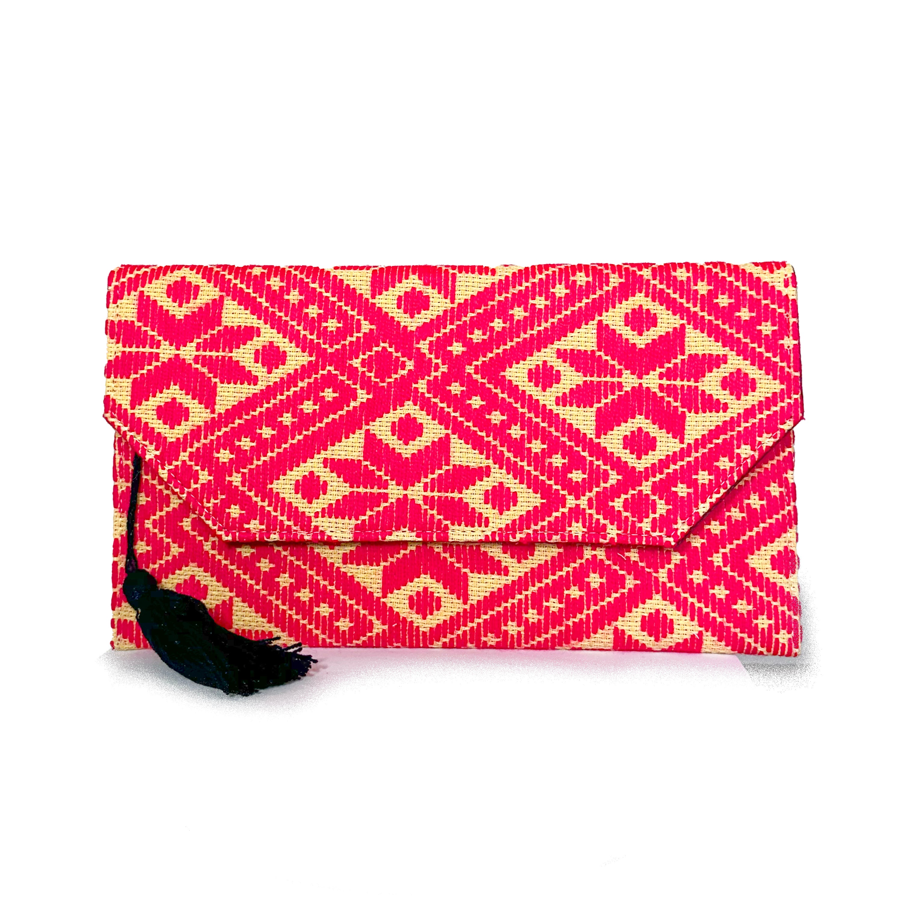 Bolsa Bordado a mano "Juana" – Rosa – Raízal