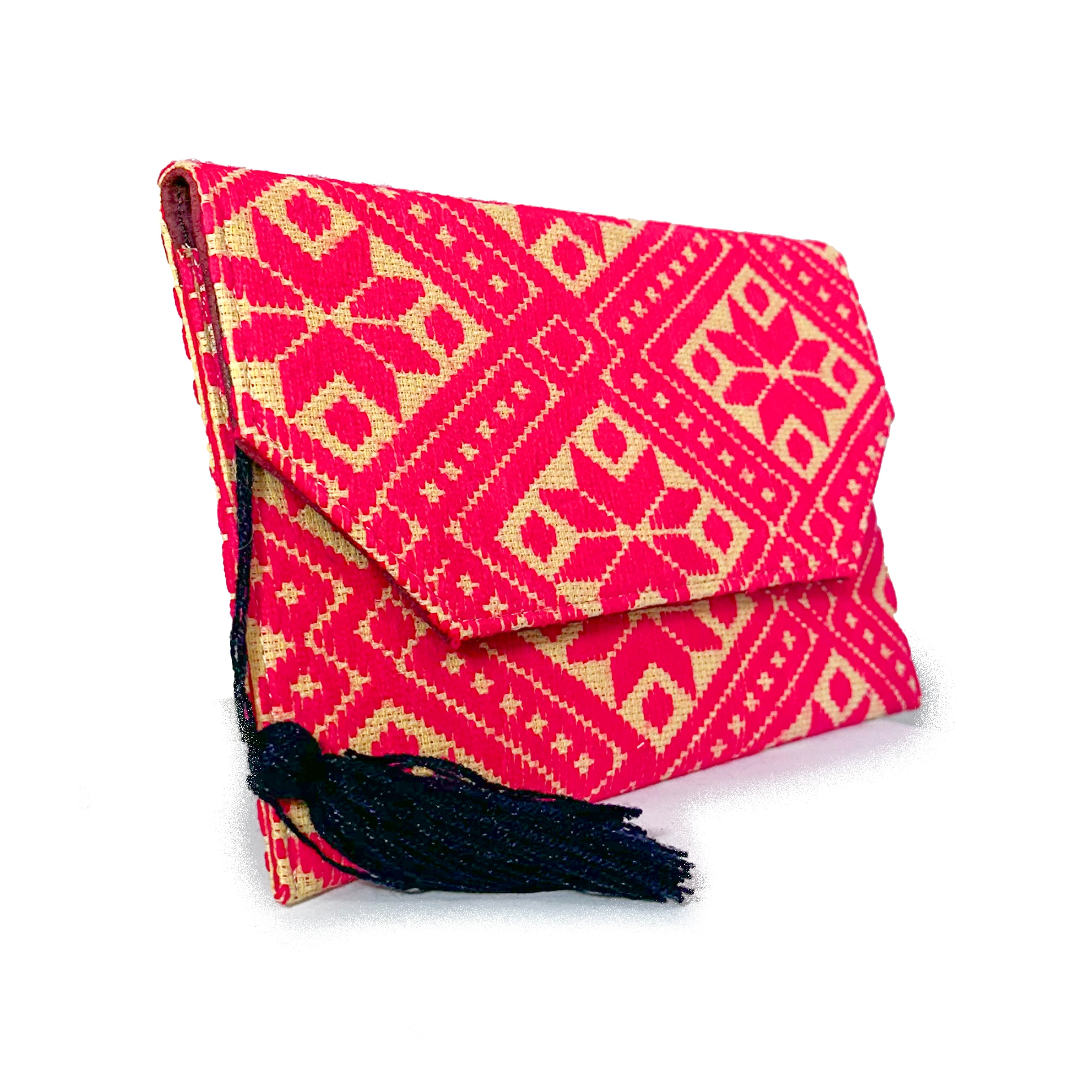 Bolsa Bordado a mano "Juana" – Rosa – Raízal