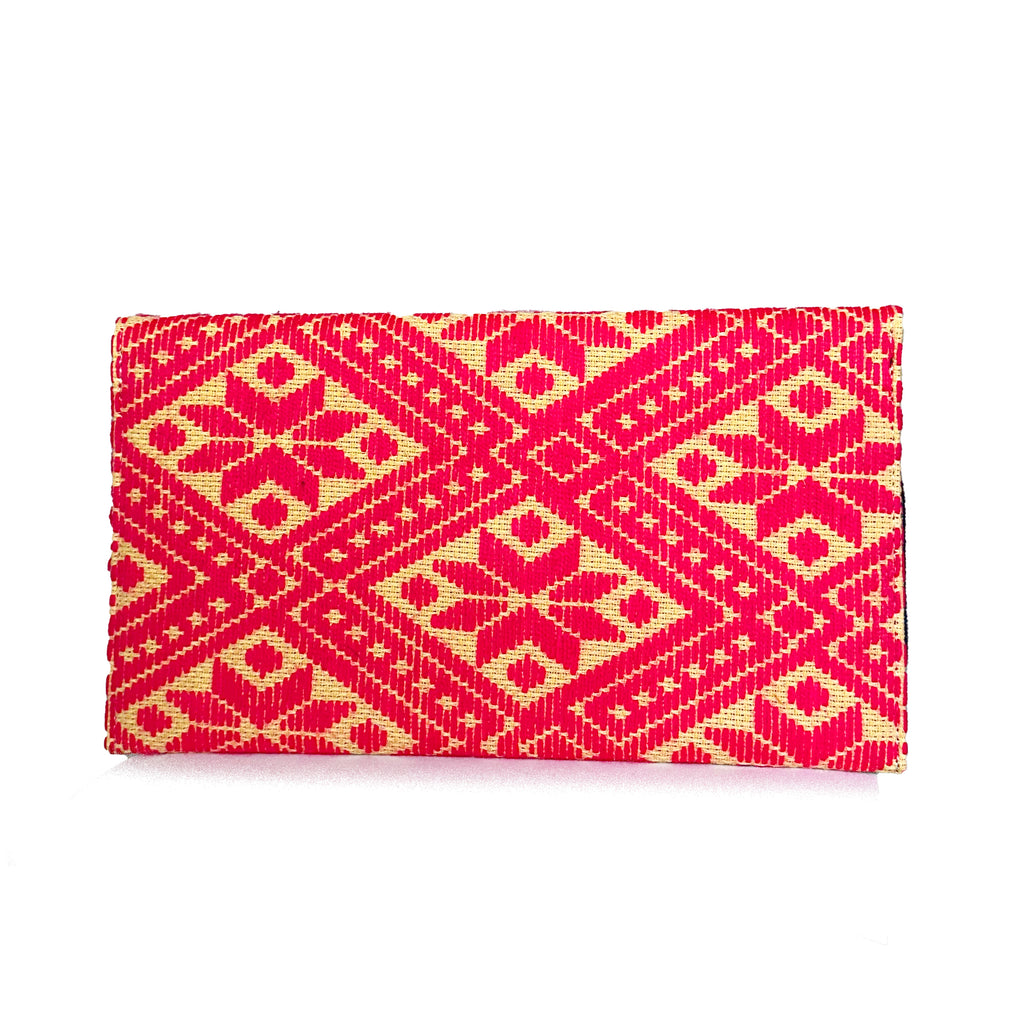 Bolsa Bordado a mano "Juana" – Rosa – Raízal