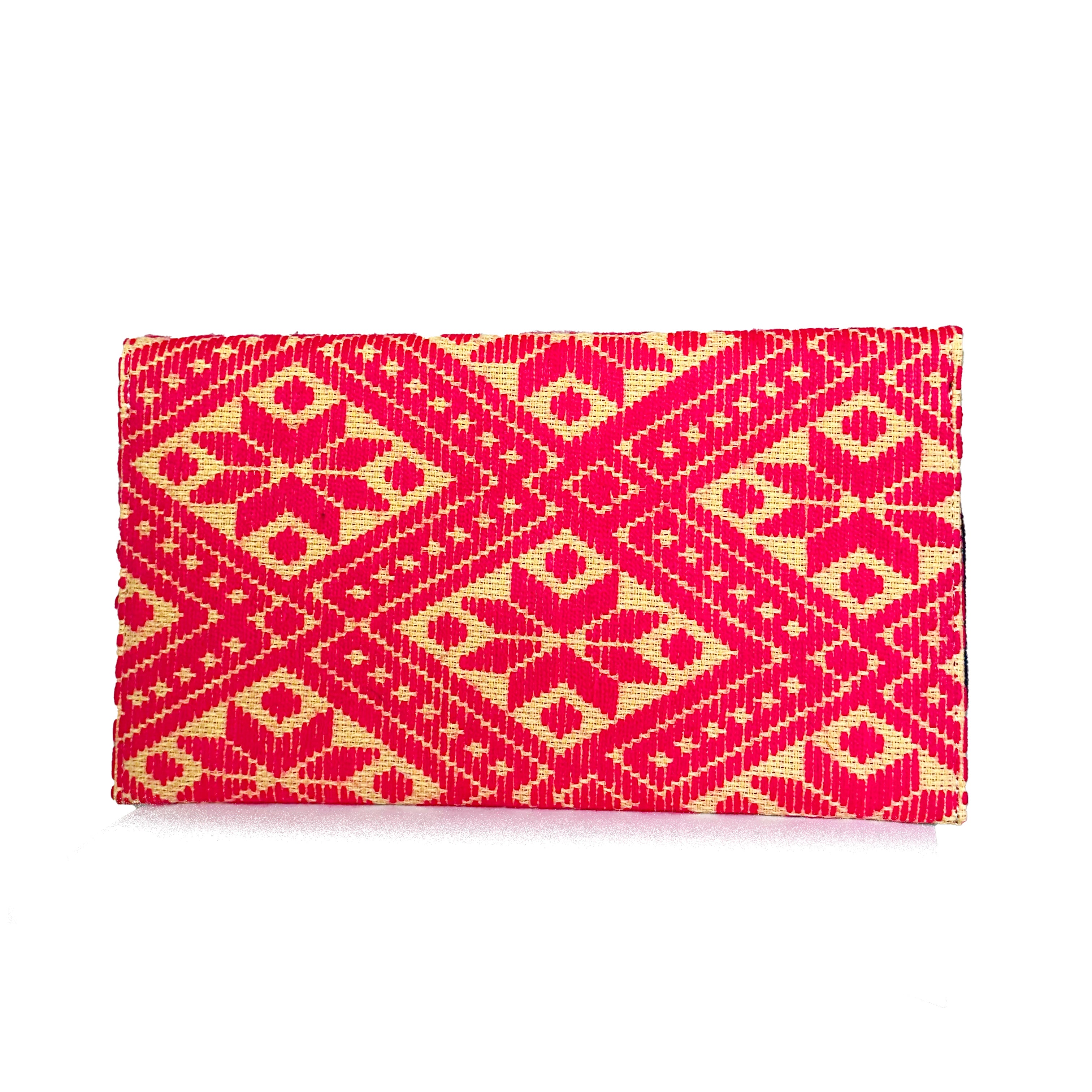 Bolsa Bordado a mano "Juana" – Rosa – Raízal