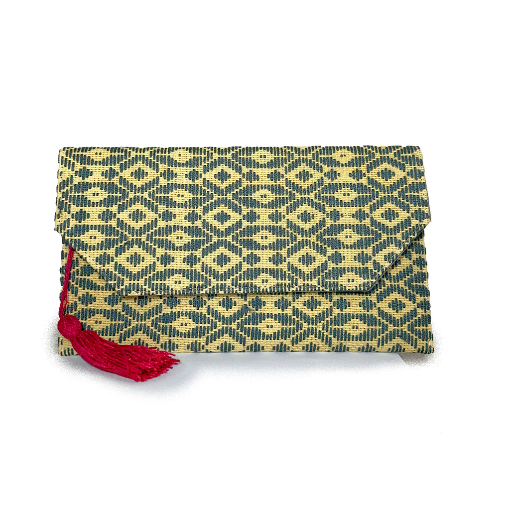 Bolsa Bordado a mano "Juana" – Gris – Raízal