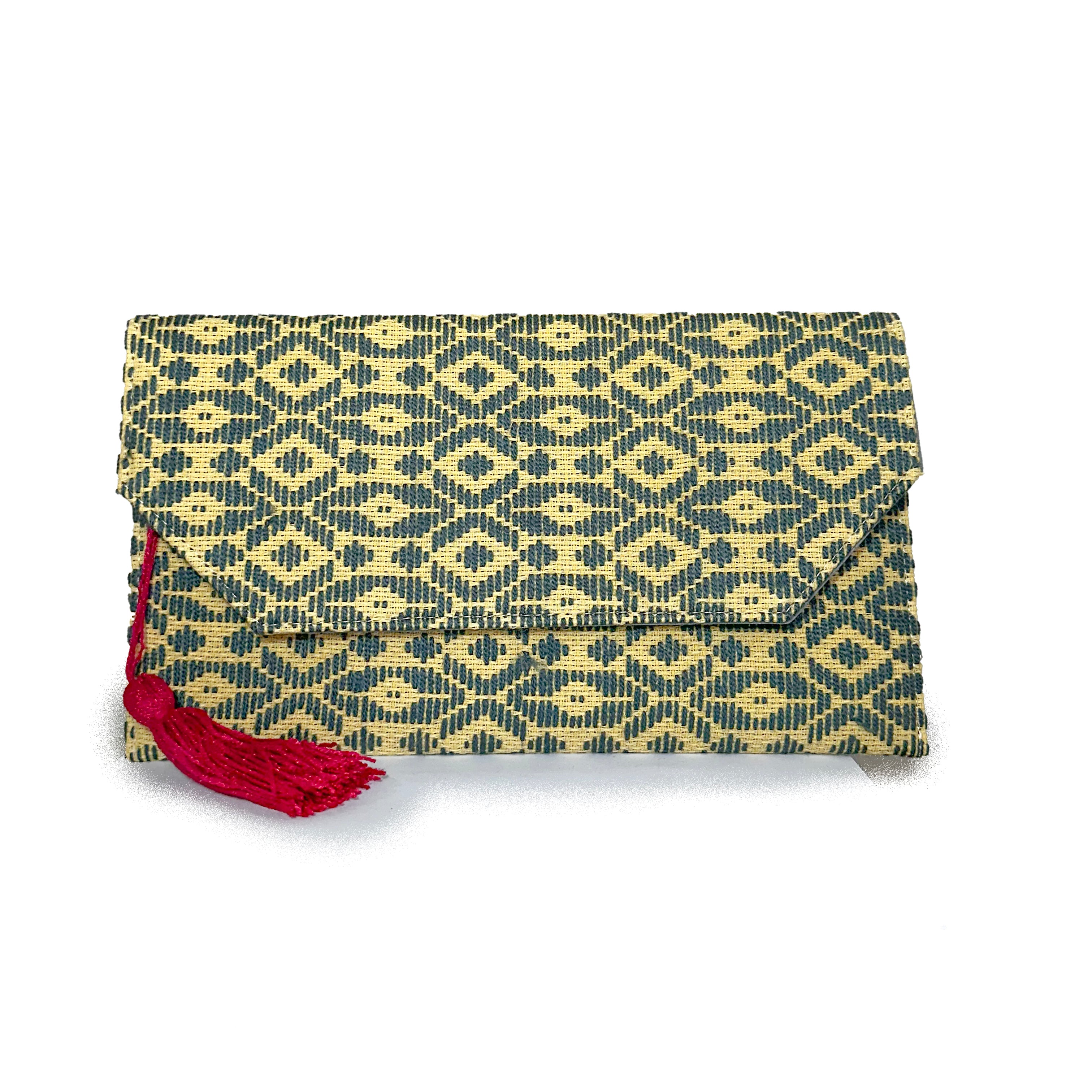 Bolsa Bordado a mano "Juana" – Gris – Raízal