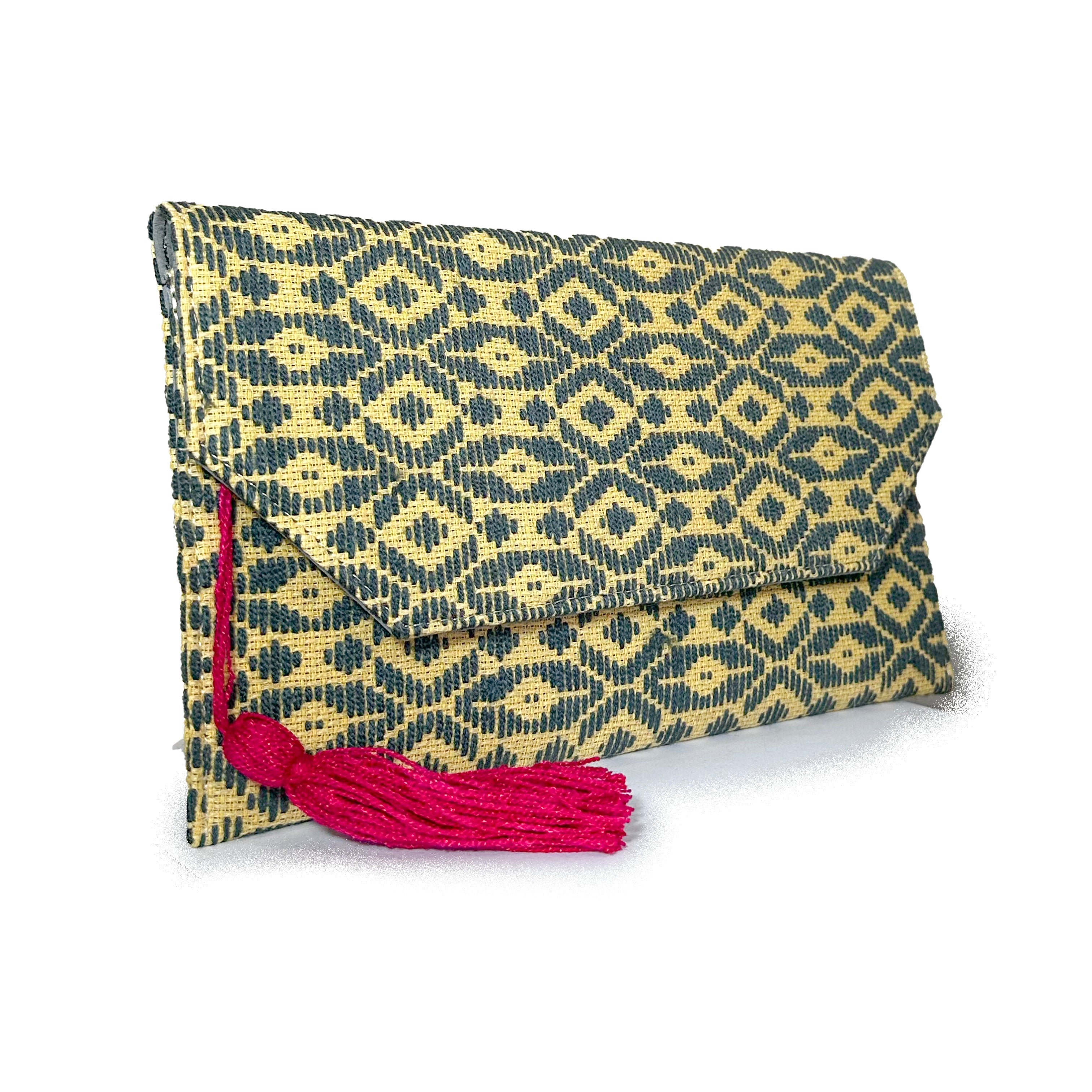 Bolsa Bordado a mano "Juana" – Gris – Raízal