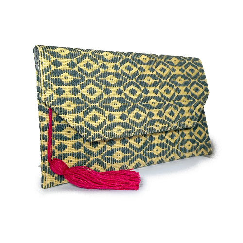 Bolsa Bordado a mano "Juana" – Gris – Raízal