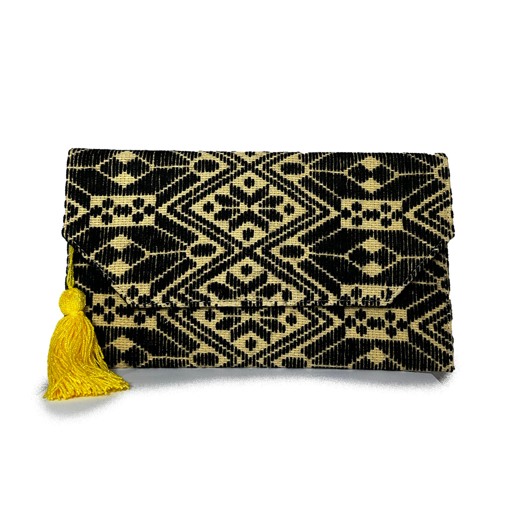 Bolsa Bordado a mano "Juana" – Negro – Raízal