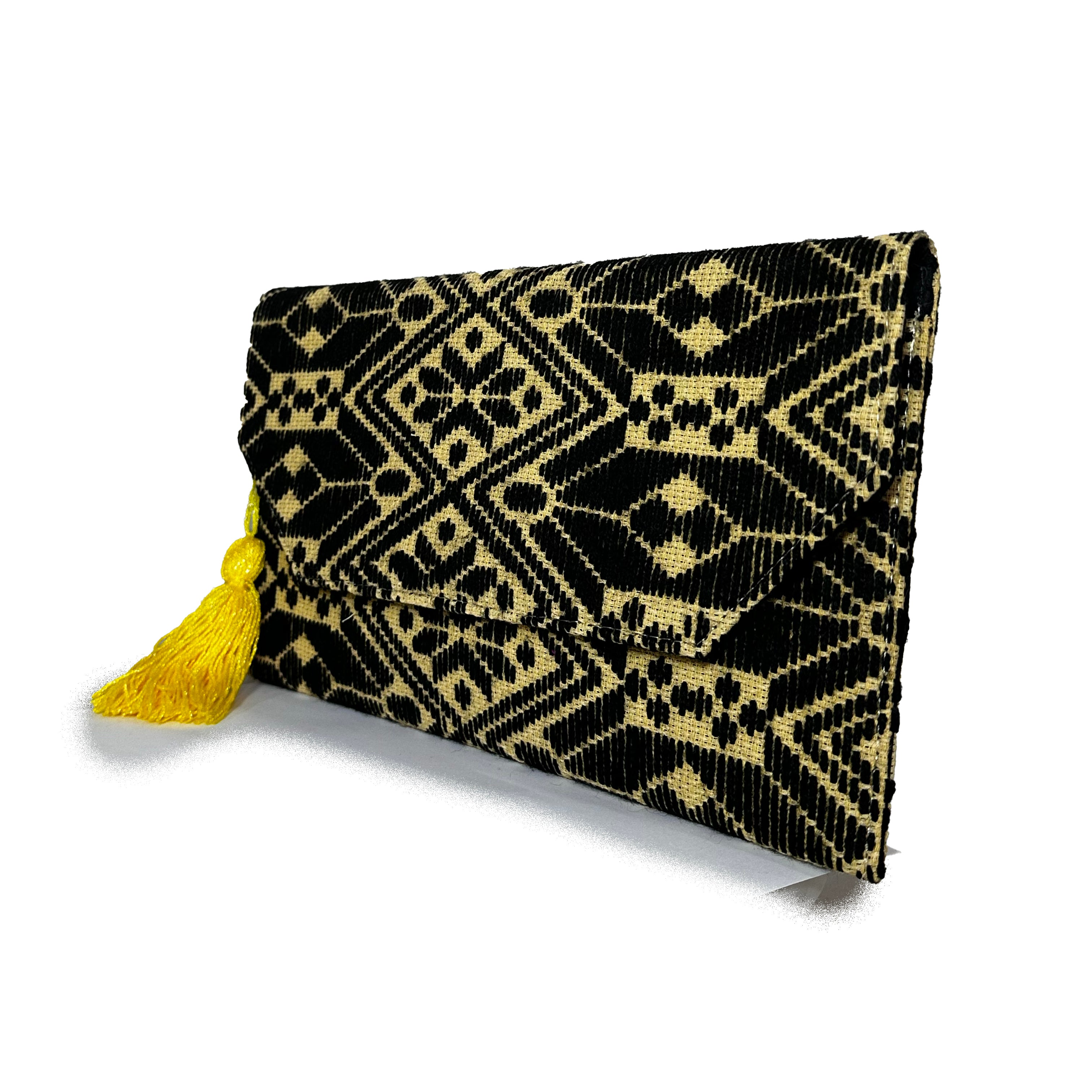 Bolsa Bordado a mano "Juana" – Negro – Raízal
