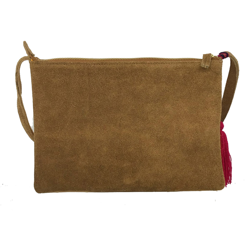 Crossbody Bordado a Mano "Vicenta" – Amarillo – Raízal