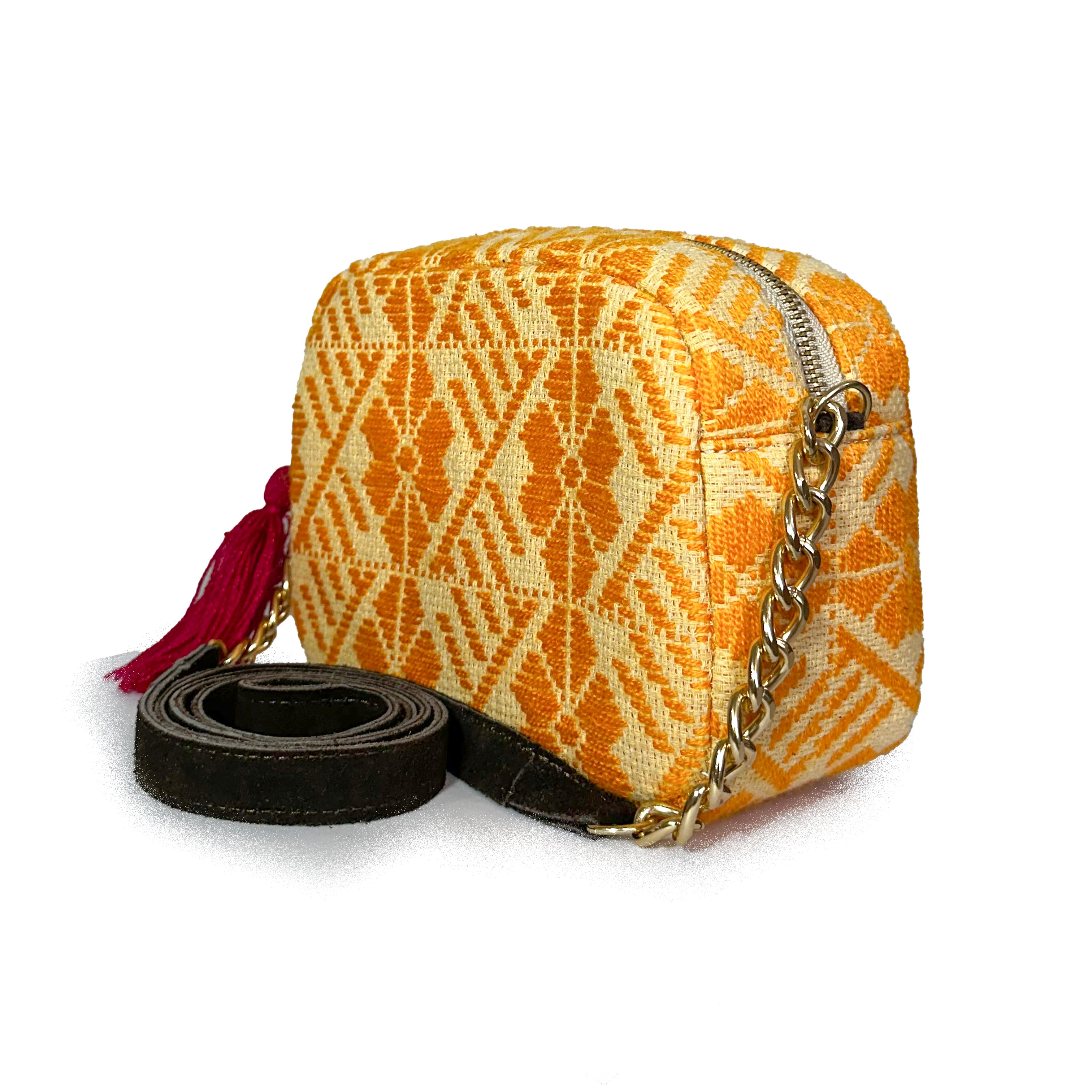 Bolsa Bordado a mano "Maribel" – Amarillo – Raízal