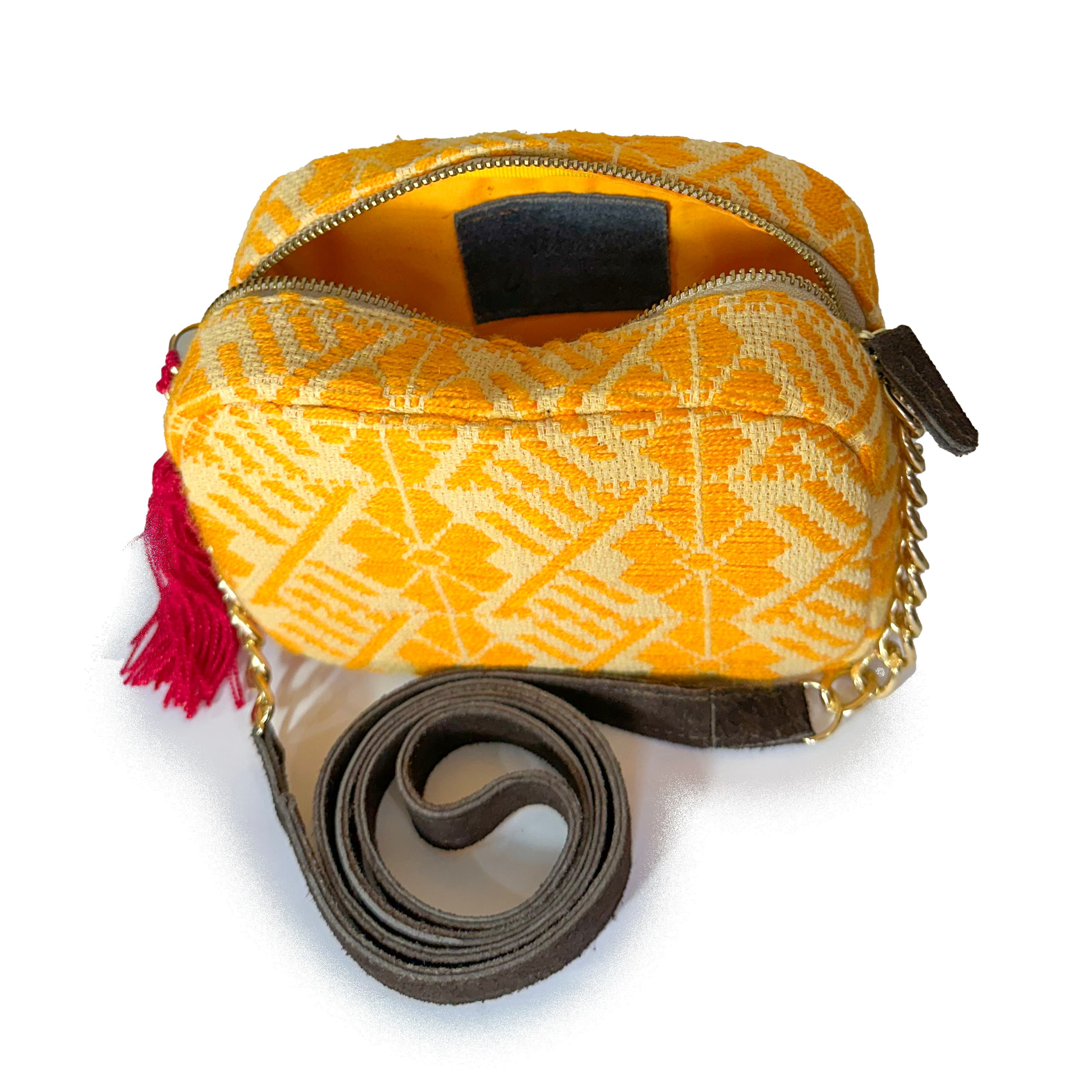 Bolsa Bordado a mano "Maribel" – Amarillo – Raízal