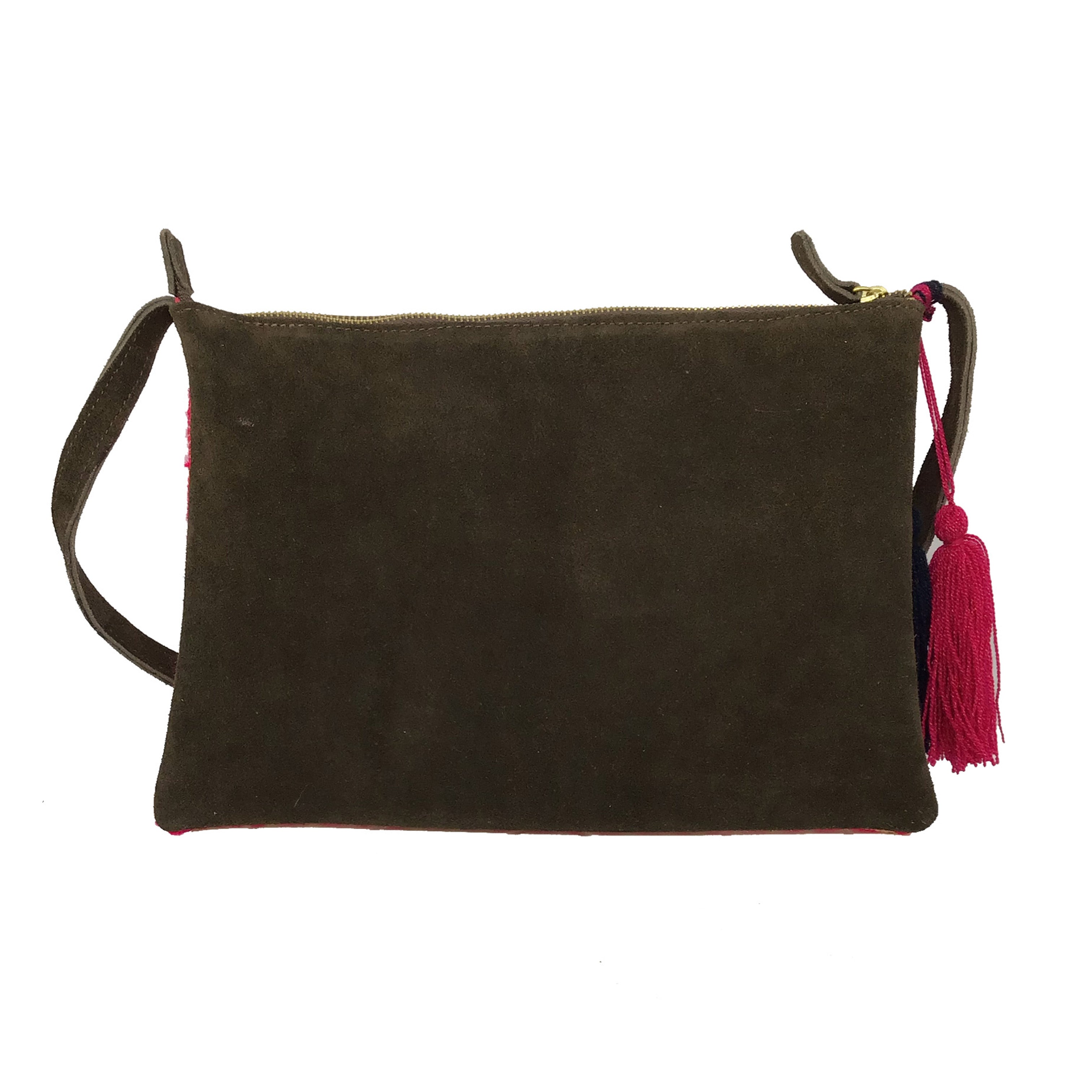 Crossbody Bordado a Mano "Vicenta" – Rosa – Raízal