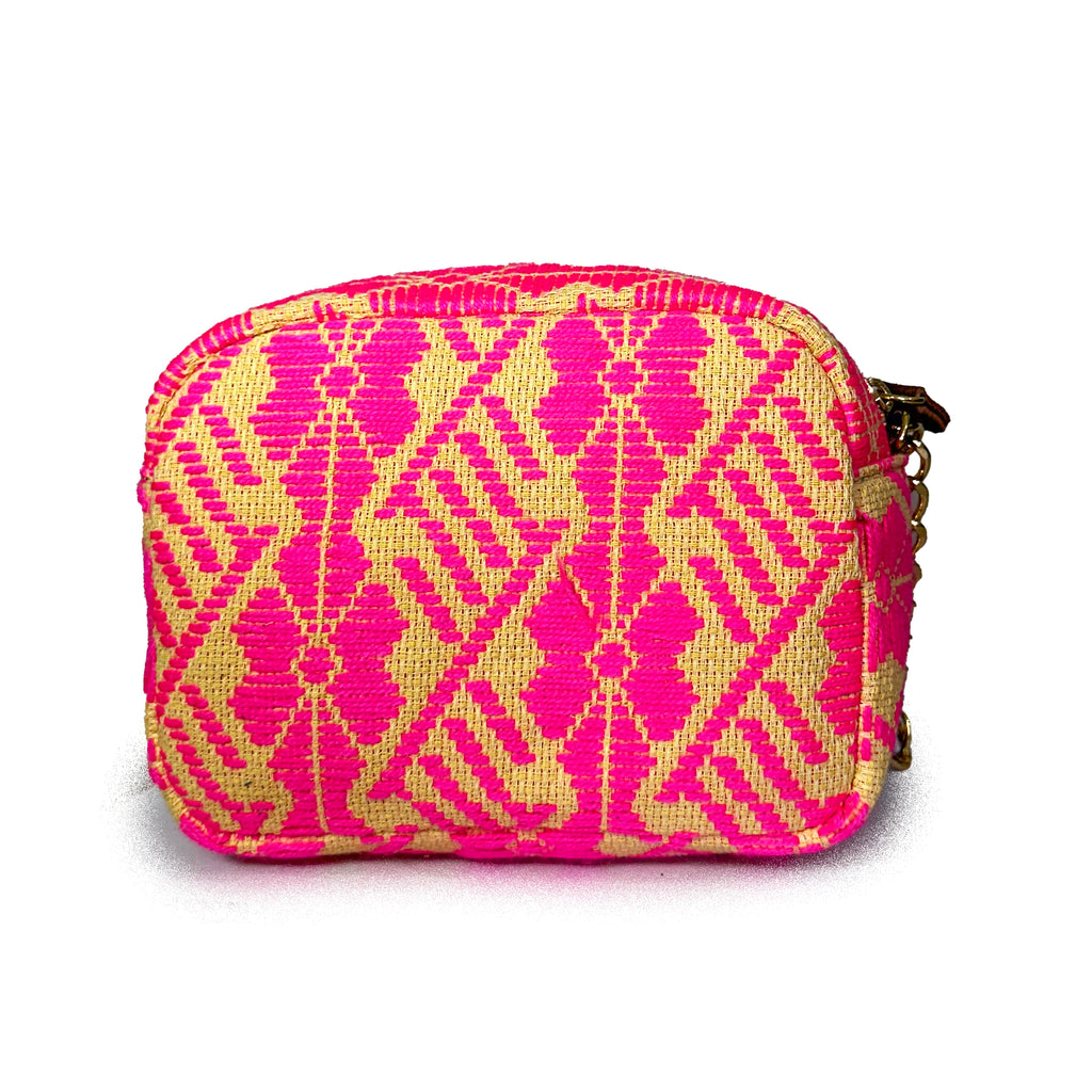 Bolsa Bordado a mano "Maribel" – Rosa – Raízal