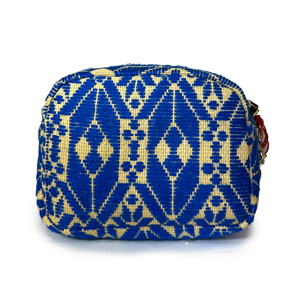 Bolsa Bordado a mano "Maribel" – Azul – Raízal
