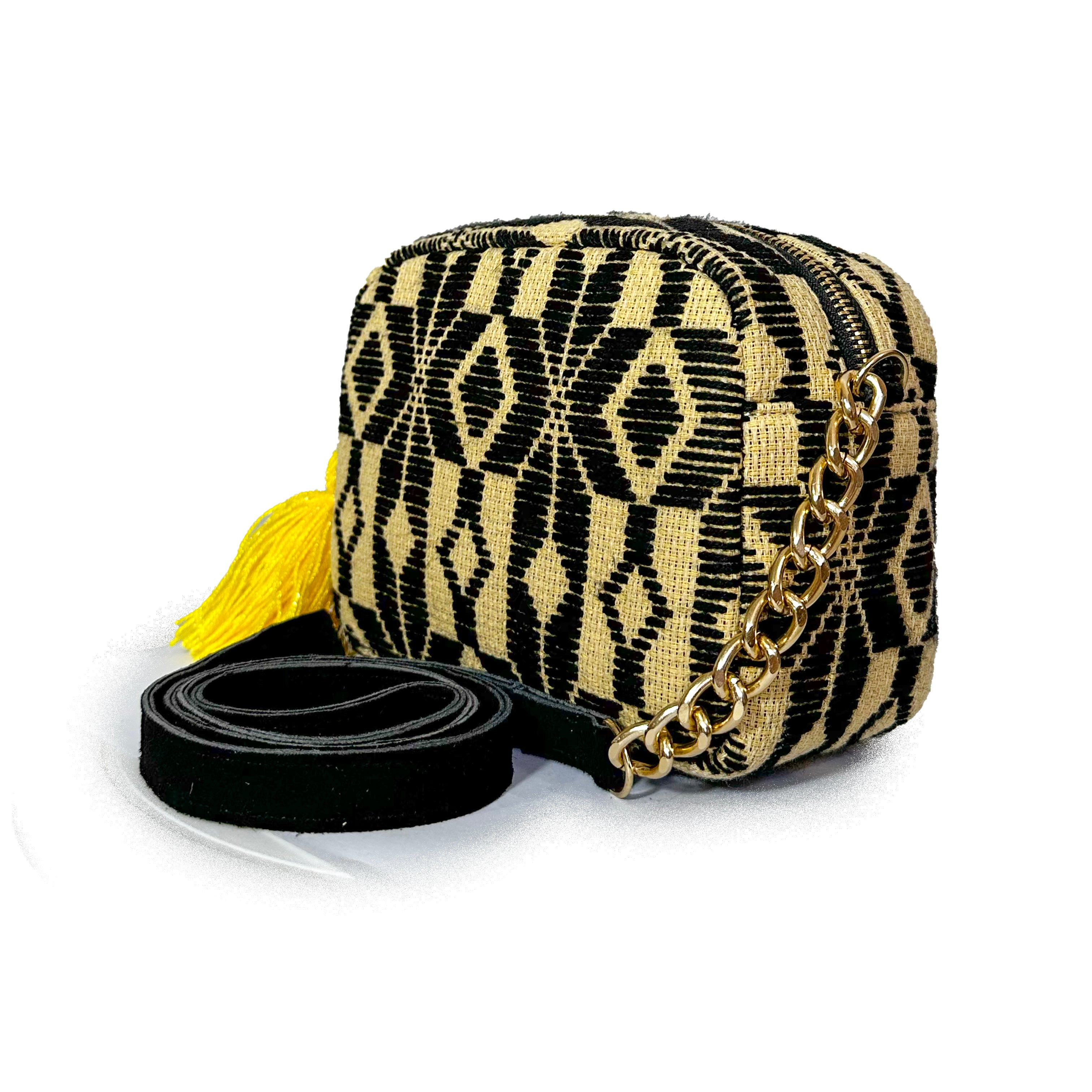 Bolsa Bordado a mano "Maribel" – Negro – Raízal