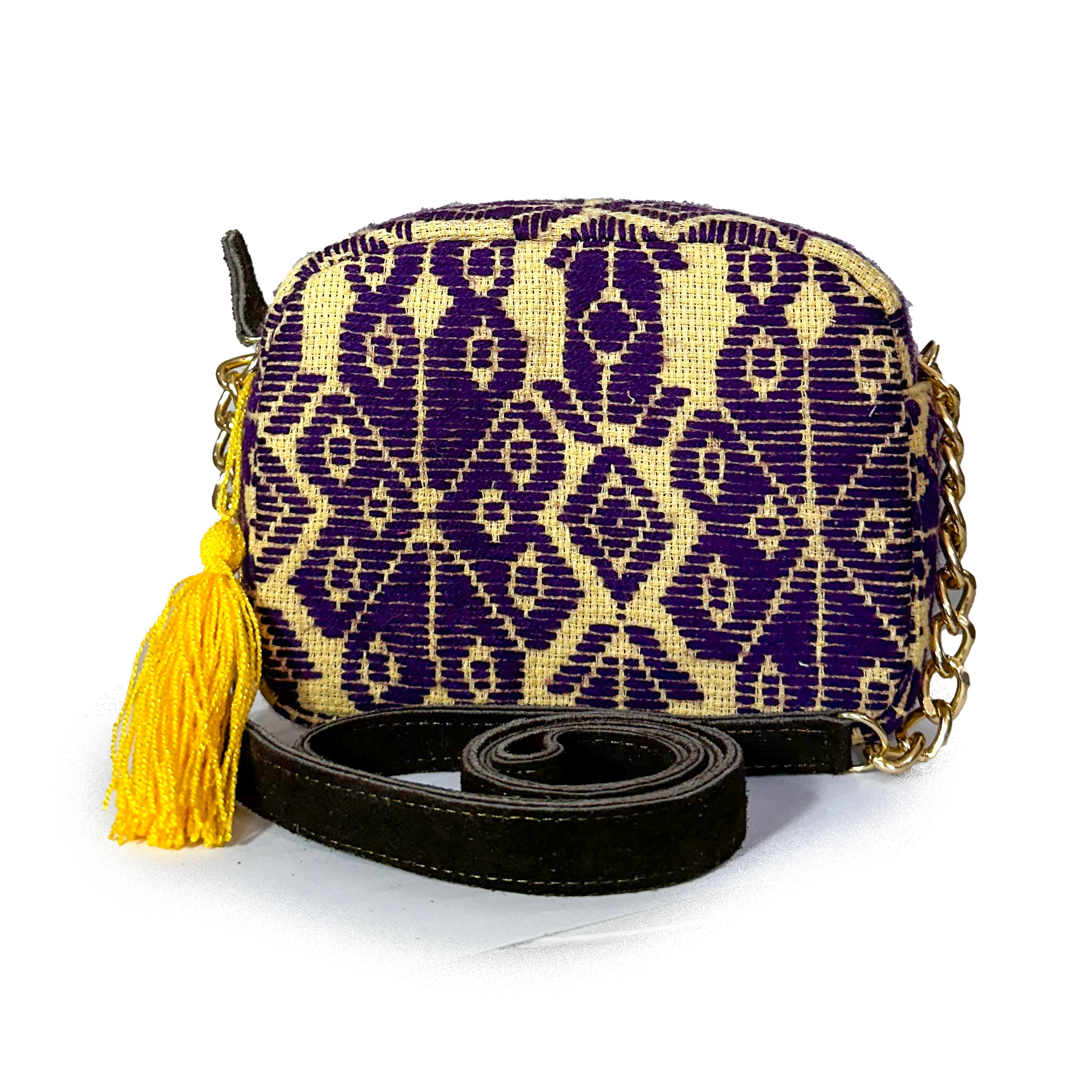 Bolsa Bordado a mano "Maribel" – Morado – Raízal