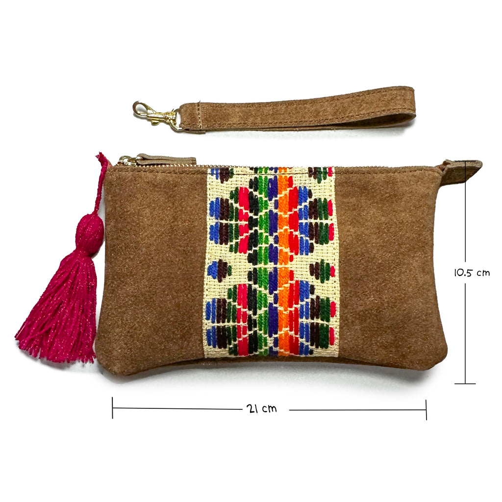 Muñequera Bordado a Mano "Erika" – Multicolor – Raízal