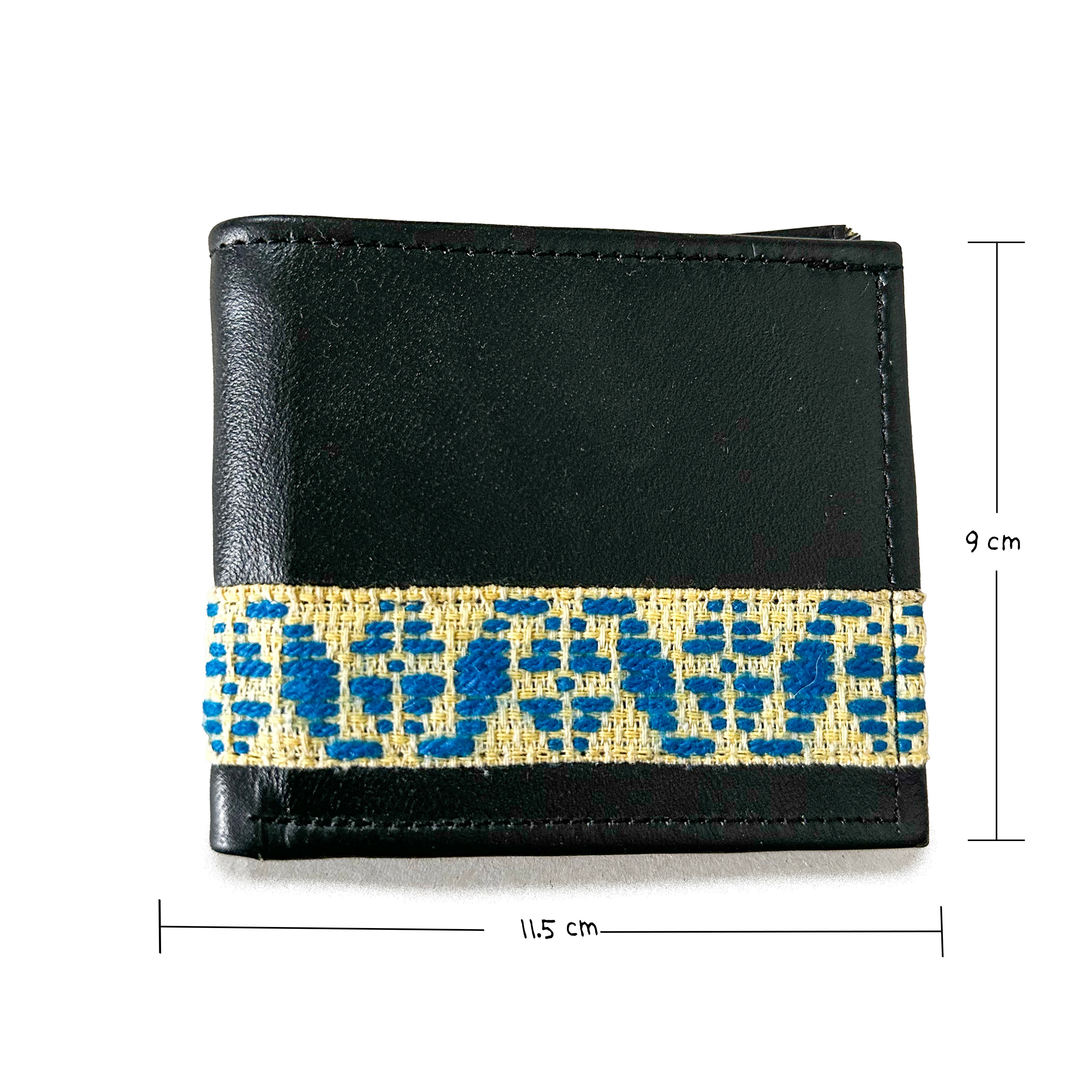 Cartera Bordado a mano "Alejandro" – Negro – Raízal