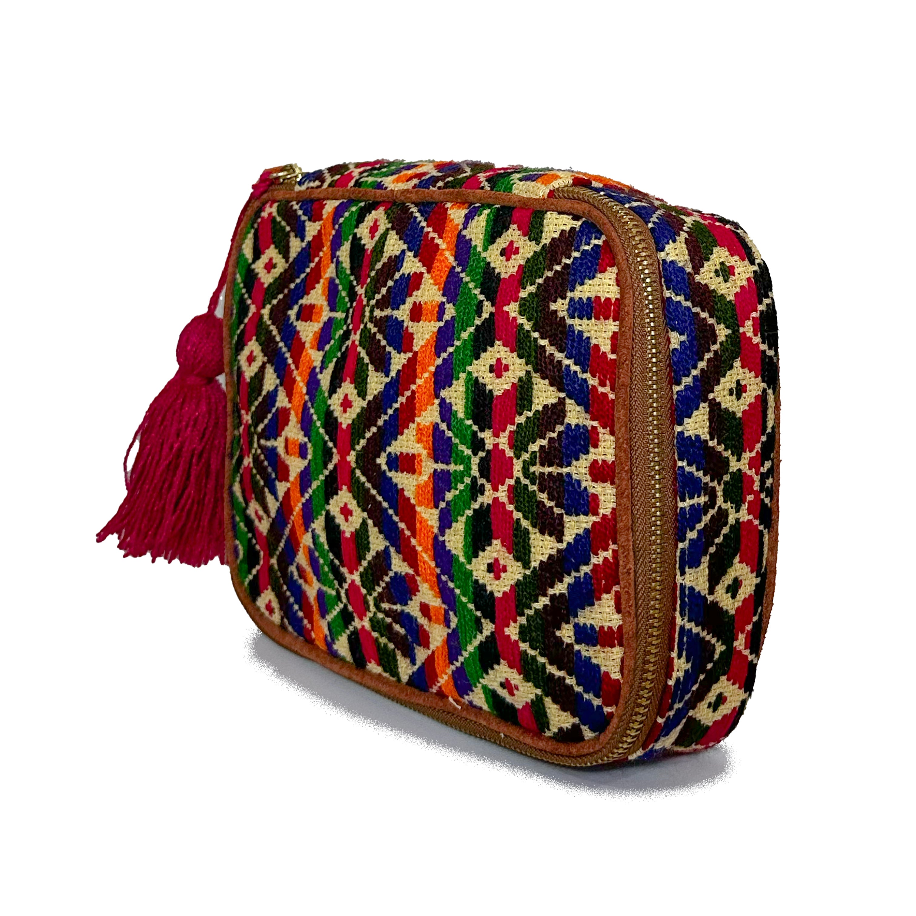 Neceser Bordado a mano "Belinda" – Multicolor – Raízal