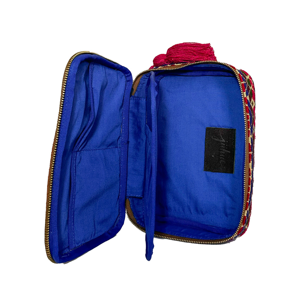 Neceser Bordado a mano "Belinda" – Multicolor – Raízal