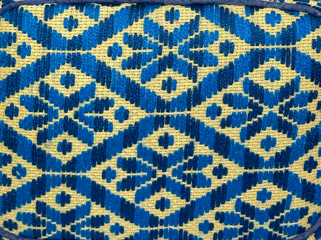 Neceser Bordado a mano "Belinda" – Azul – Raízal