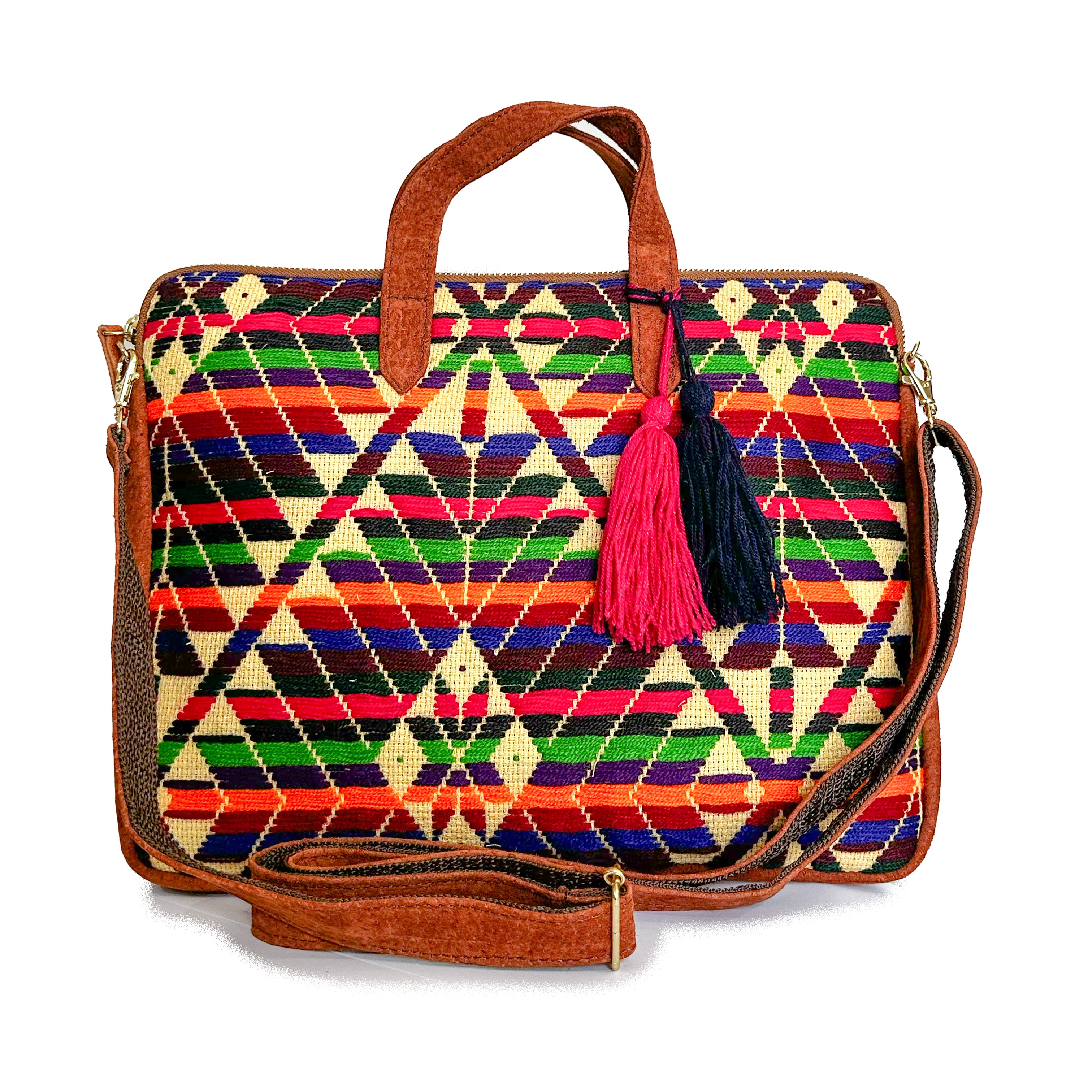 Portalaptop Bordado a Mano "Martha" - 13" – Multicolor – Raízal
