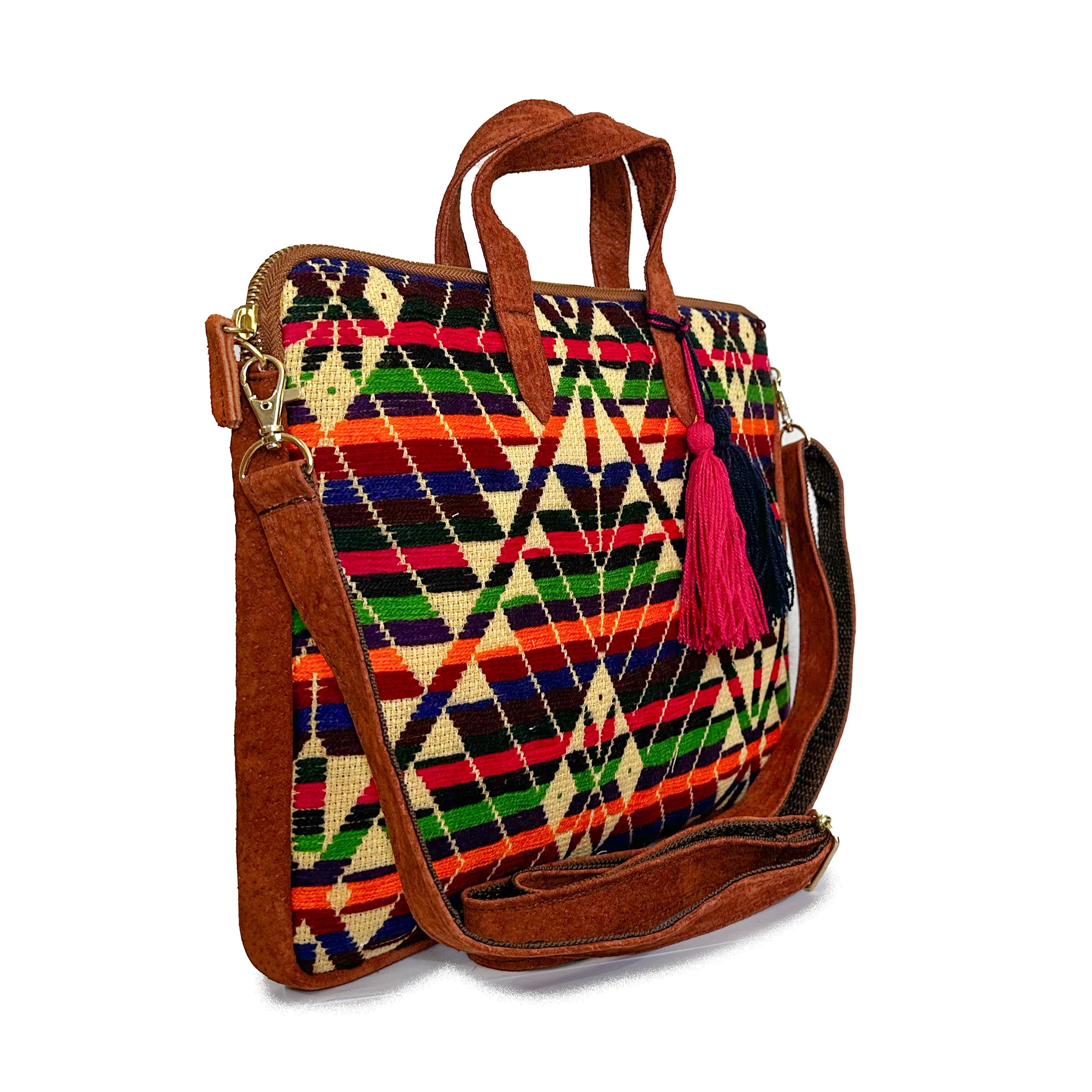 Portalaptop Bordado a Mano "Martha" - 13" – Multicolor – Raízal