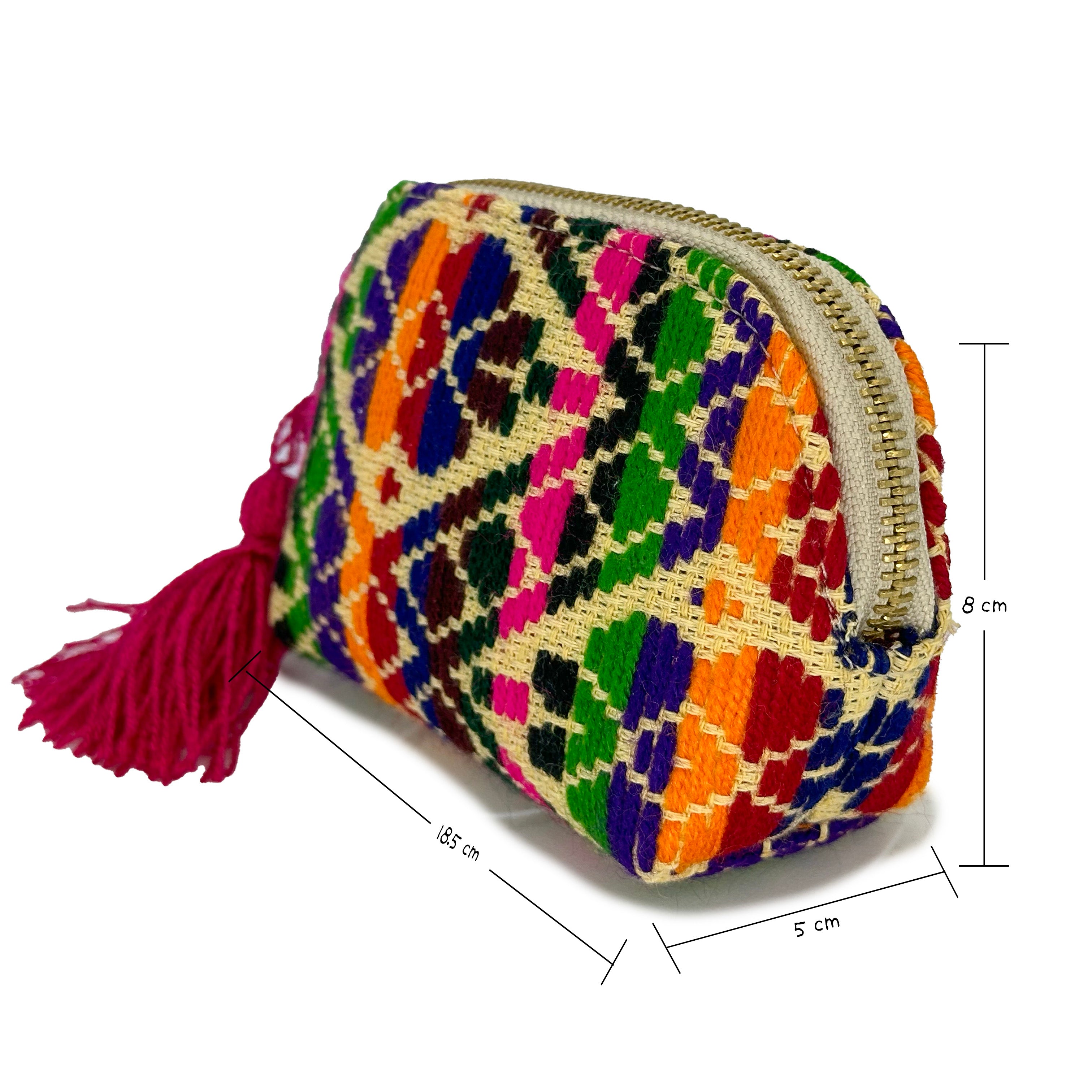 Monedero Bordado a Mano "Ernestina" – Multicolor – Raízal