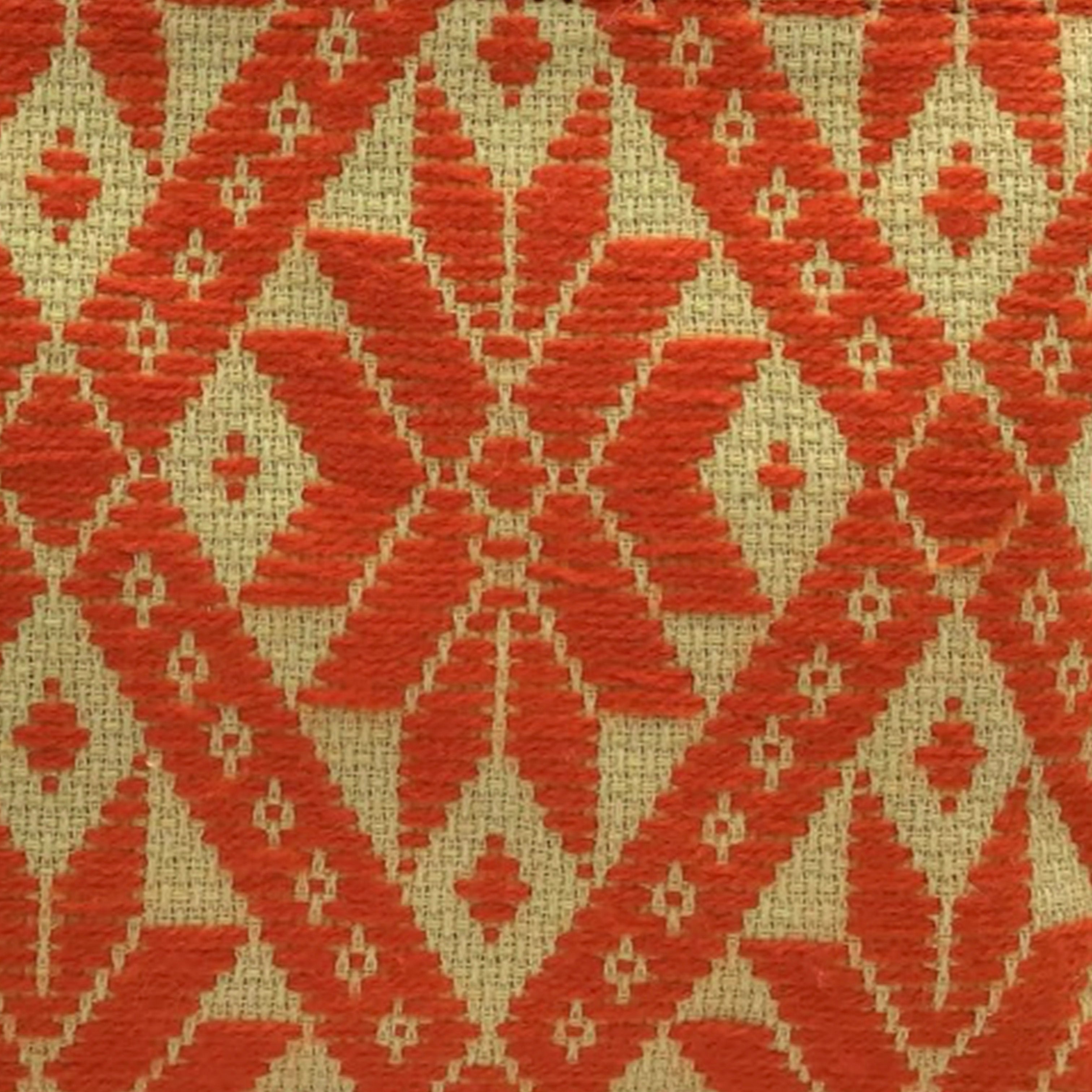 Cosmetiquera Bordado a mano "Cecilia" – Naranja – Raízal